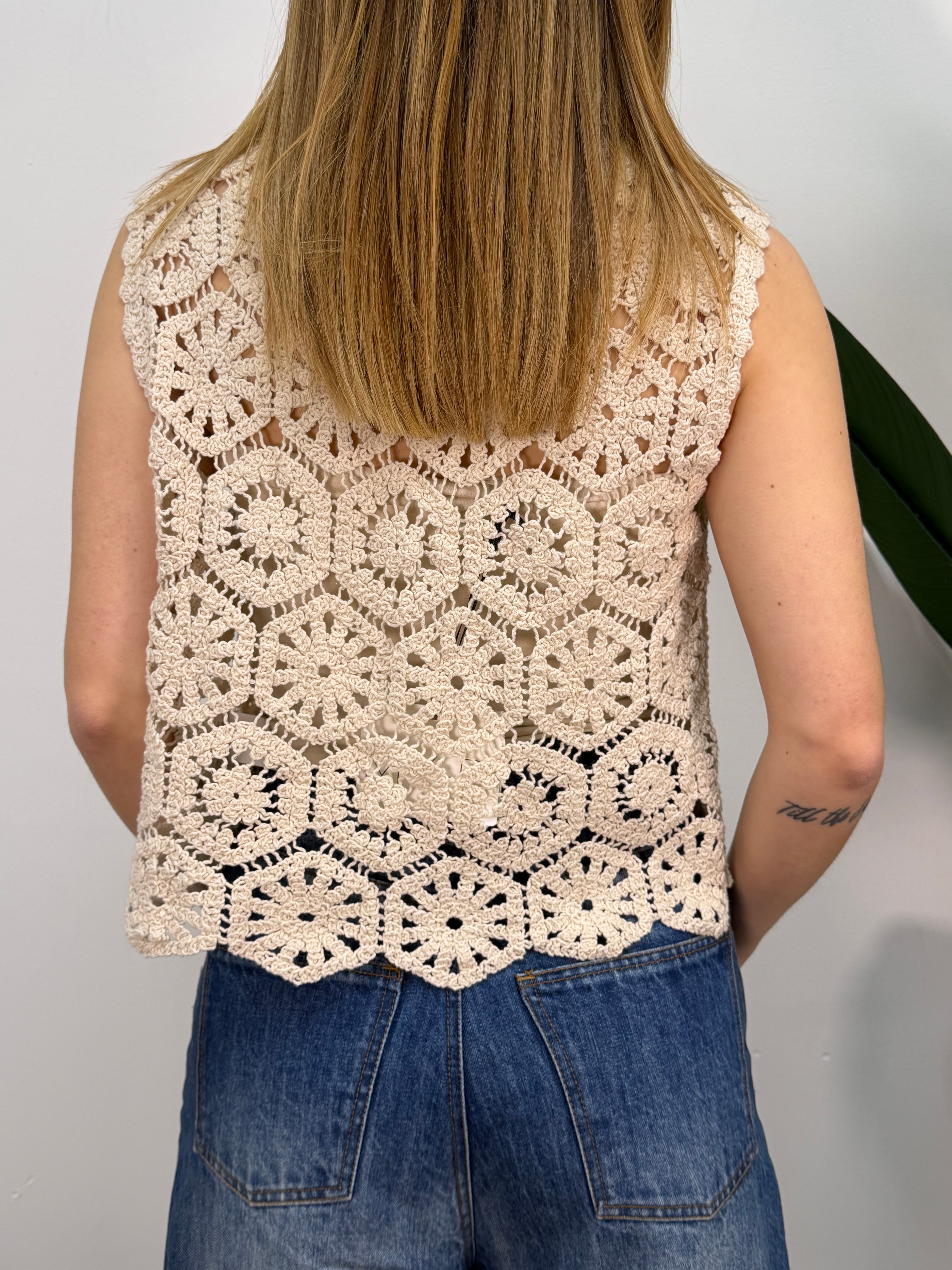 Gilet crochet Susy Mix
