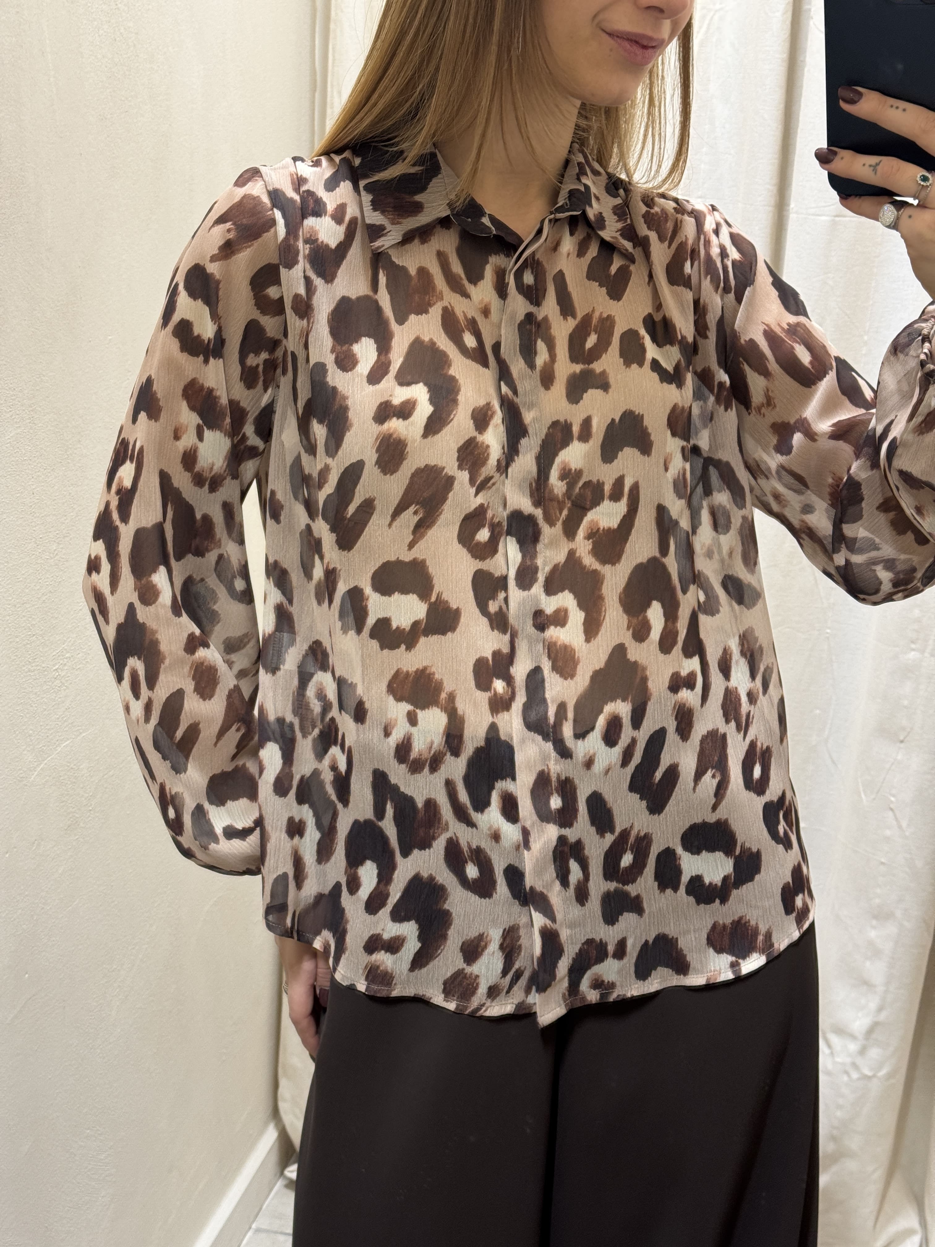 Camicia in georgette maculata Susy Mix