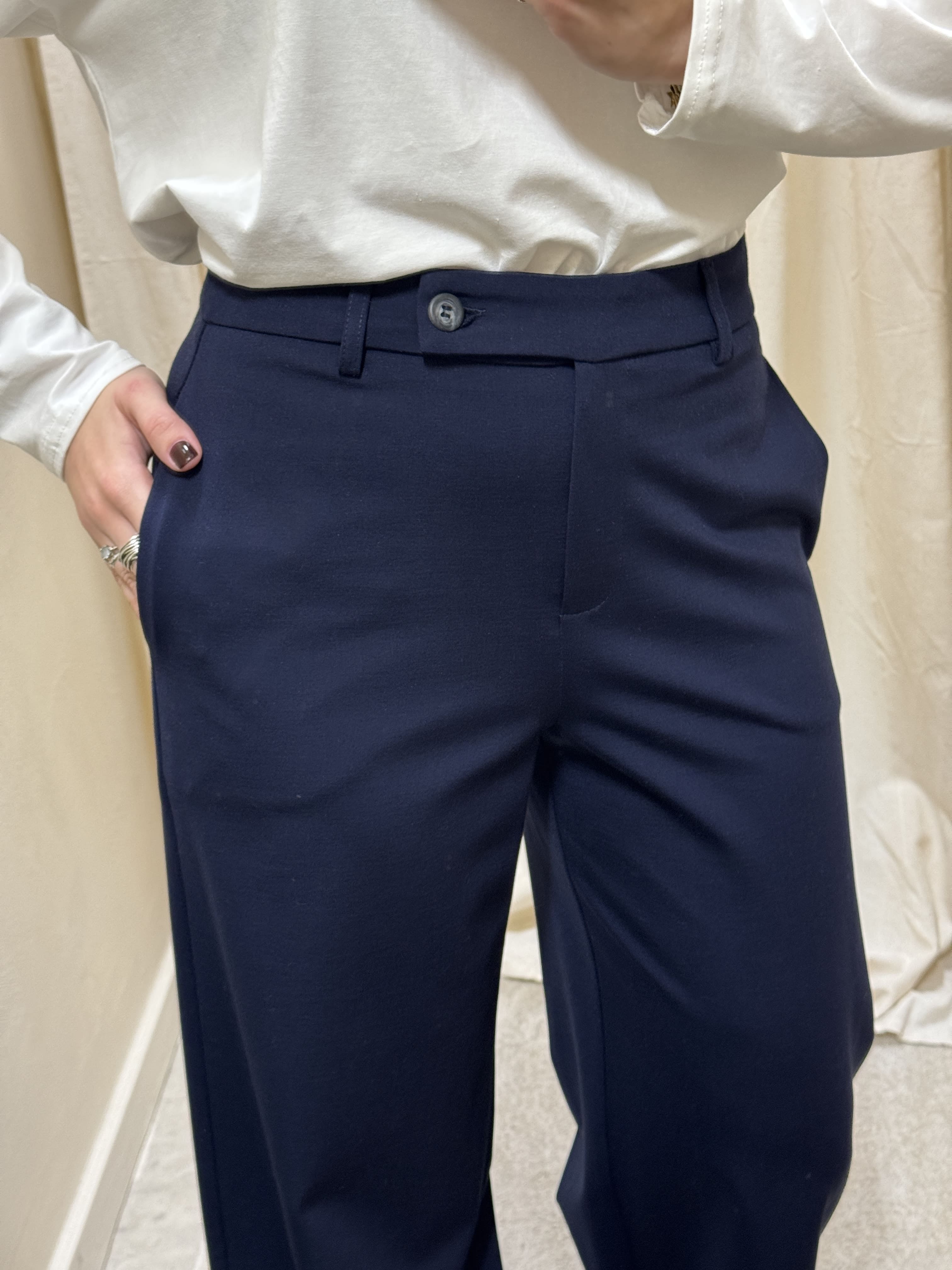 Pantalone gamba dritta punto milano Tensione In