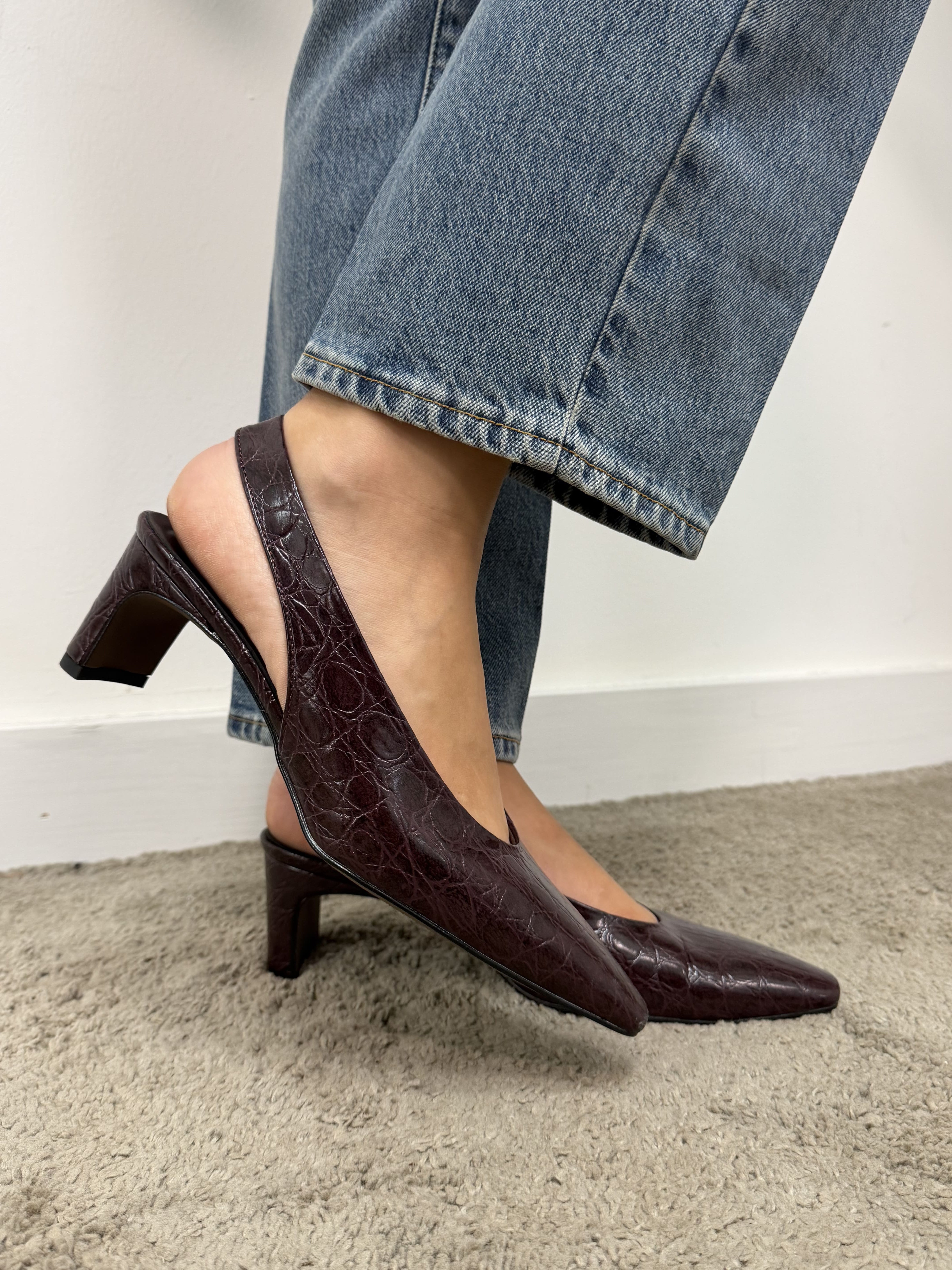 Slingback effetto pitone Divine Follie