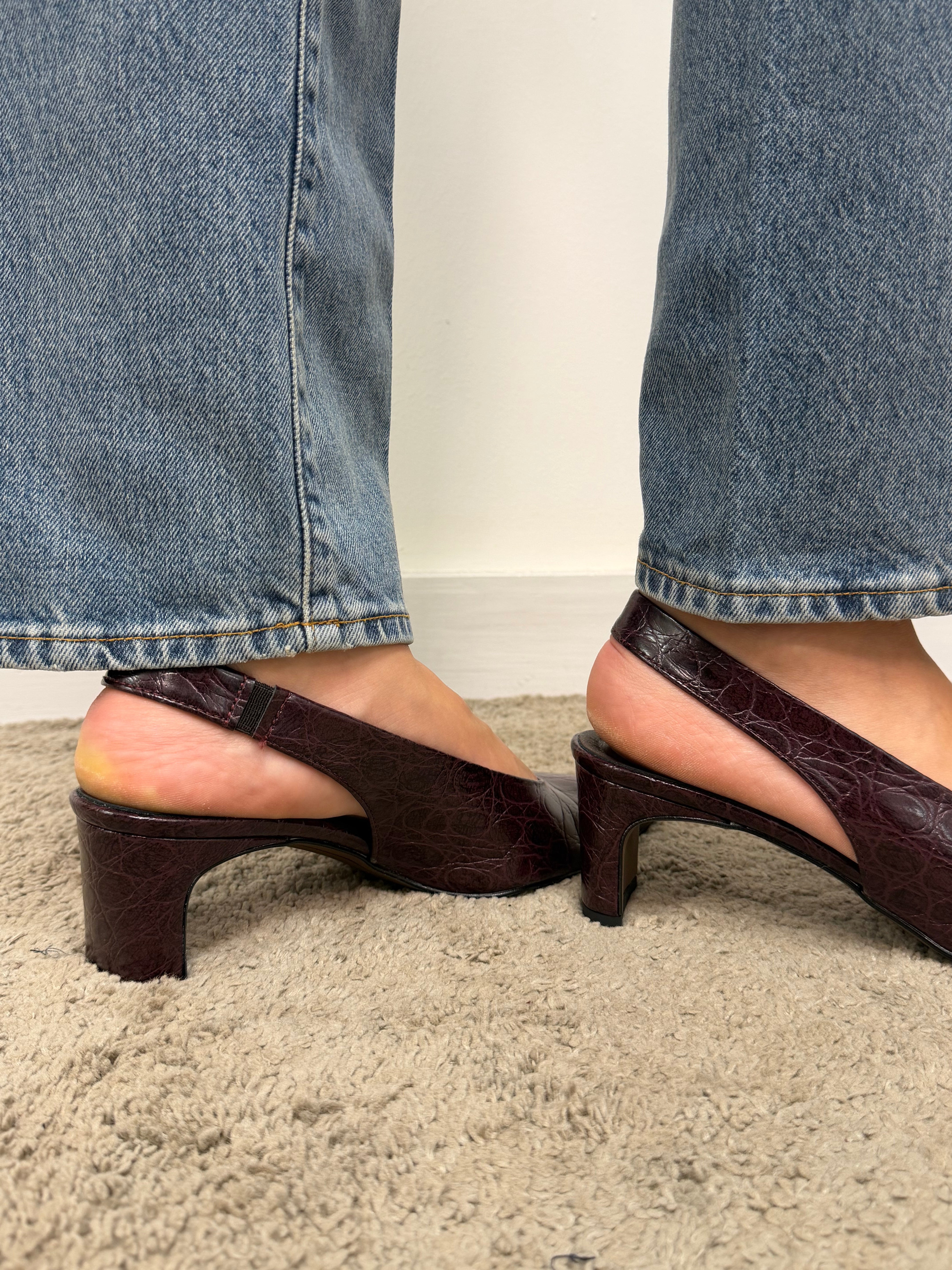 Slingback effetto pitone Divine Follie