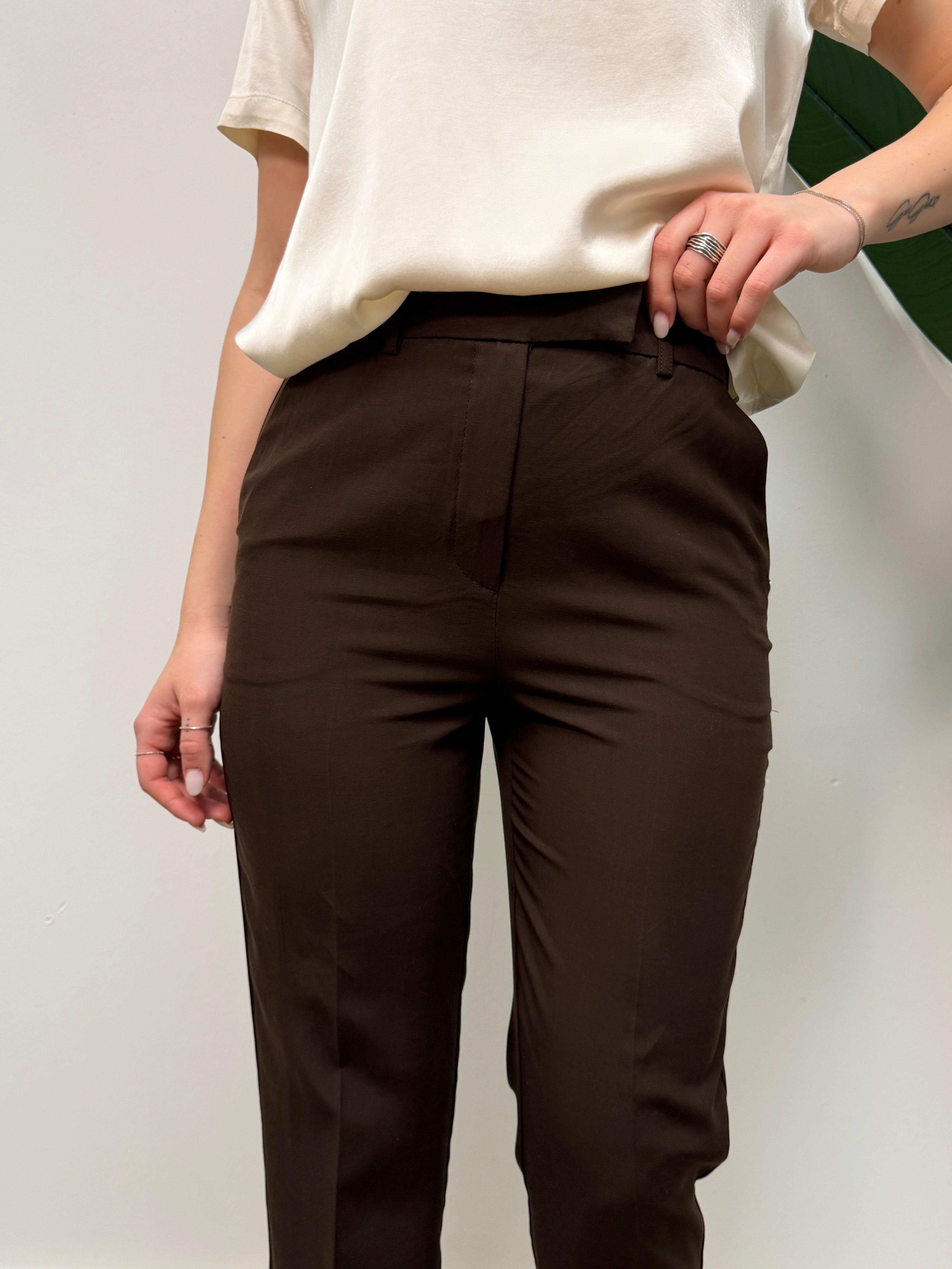 Pantalone sigaretta in lyocell Please