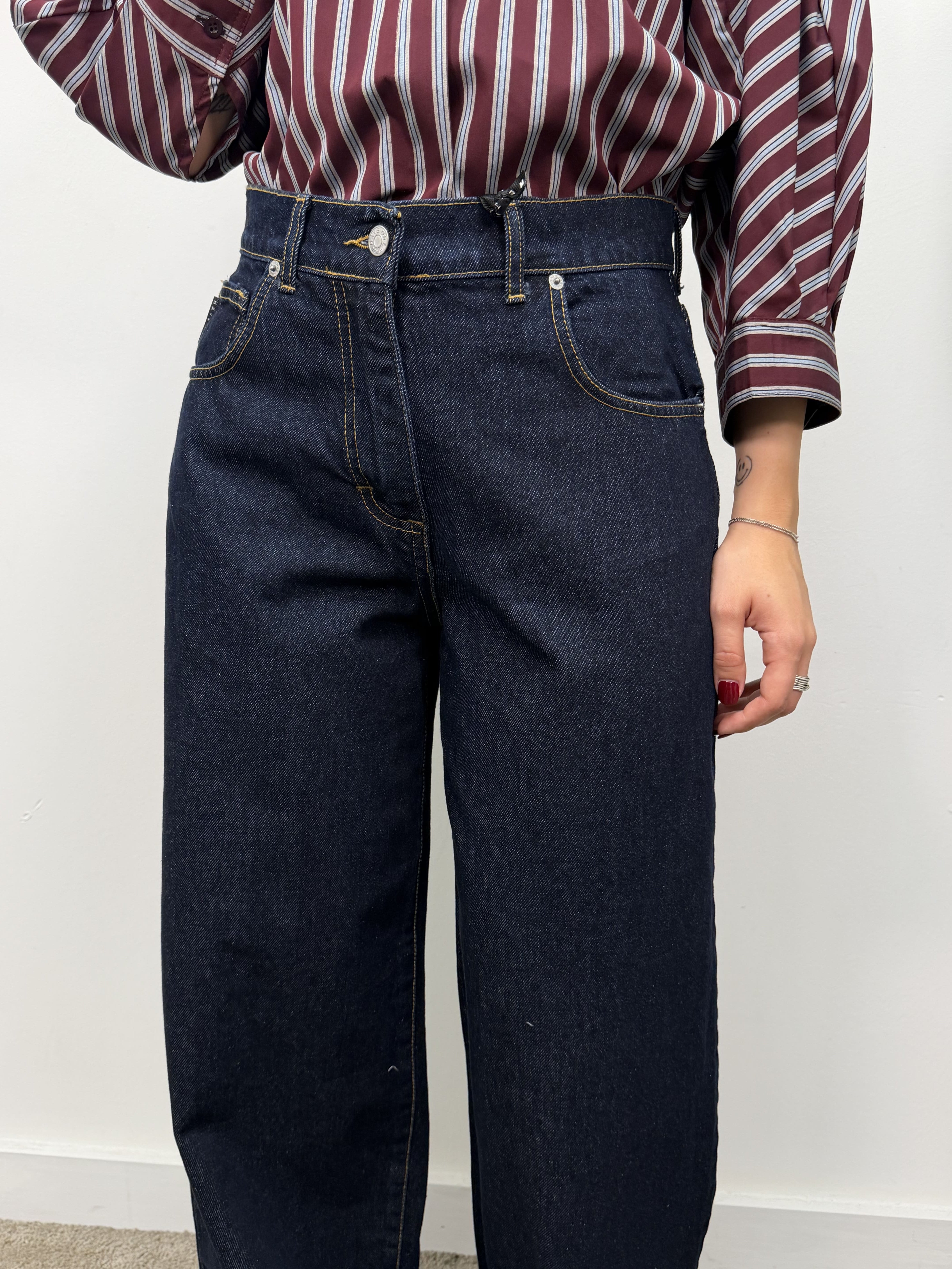 Jeans Bella gamba dritta denim scuro HaveOne
