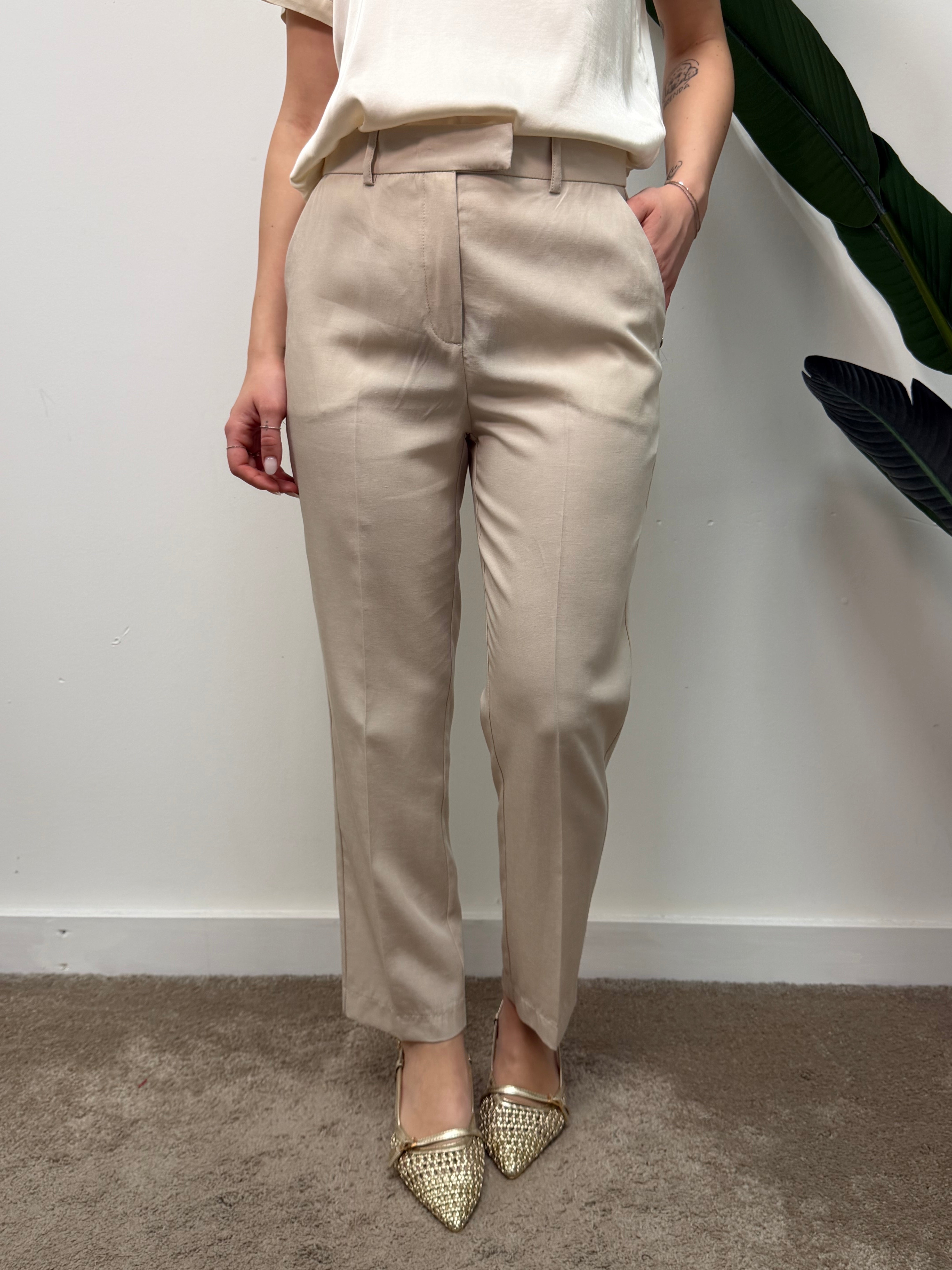 Pantalone sigaretta in lyocell Please