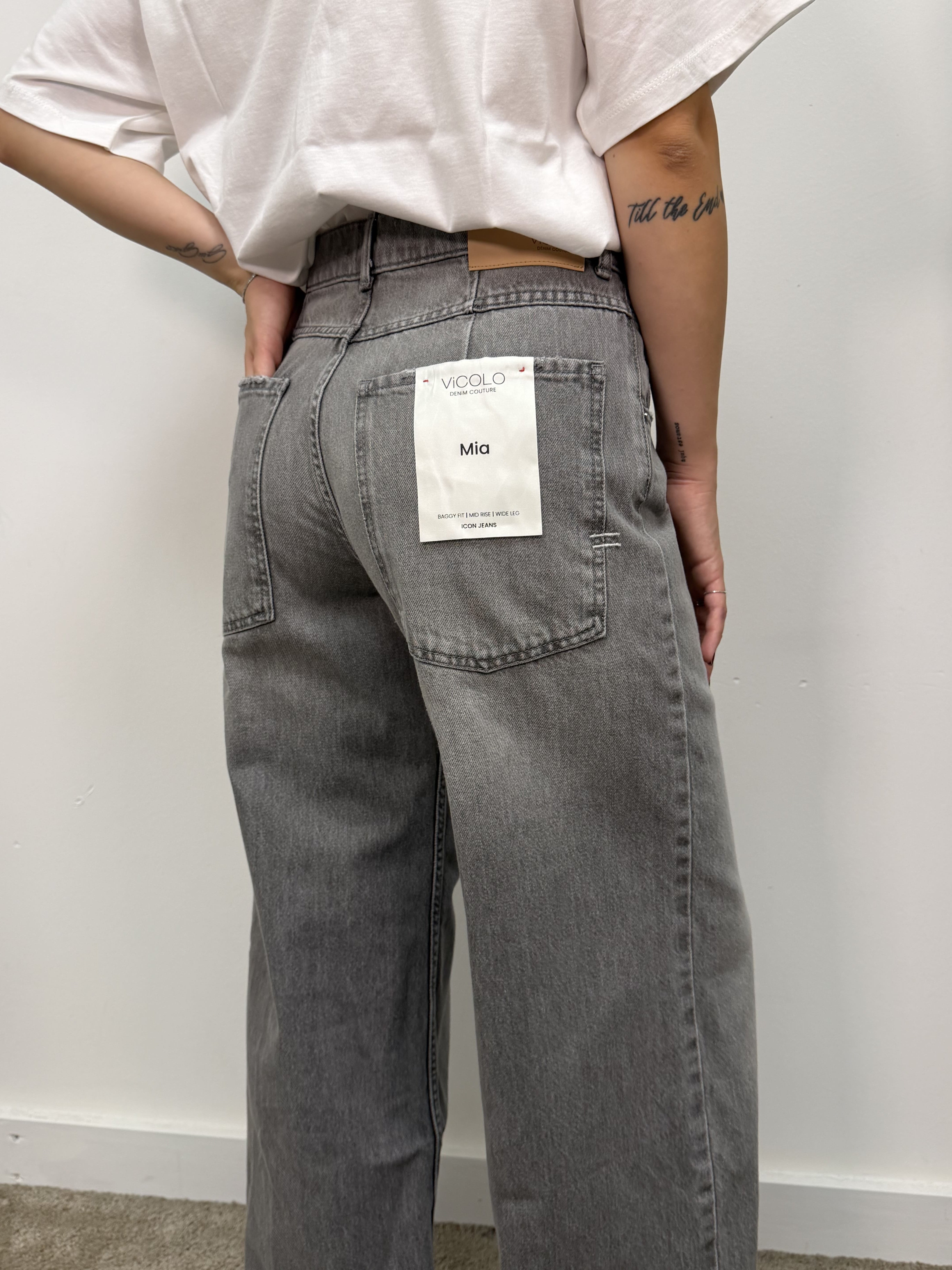 Jeans Mia tinto capo grey VICOLO