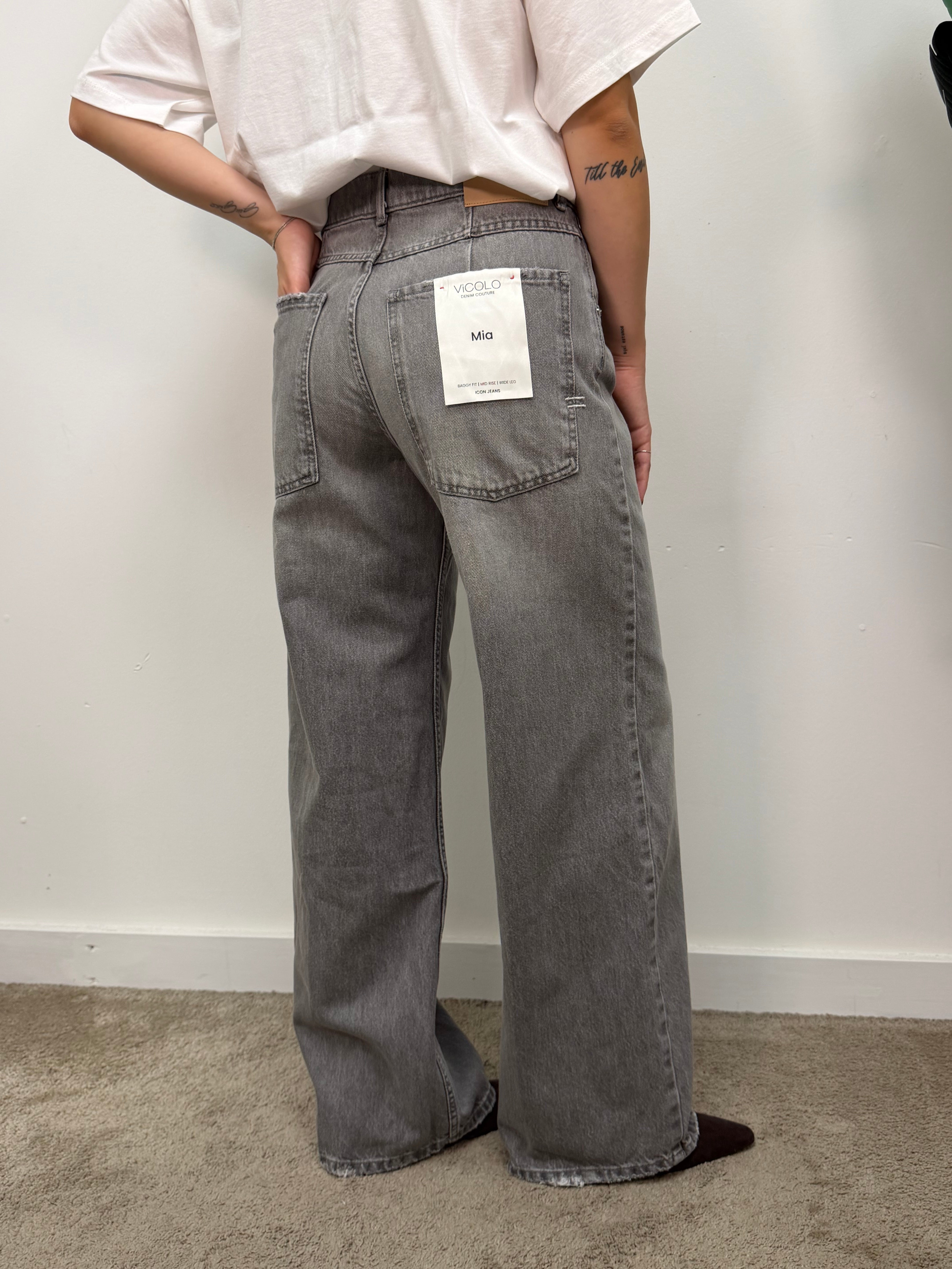 Jeans Mia tinto capo grey VICOLO