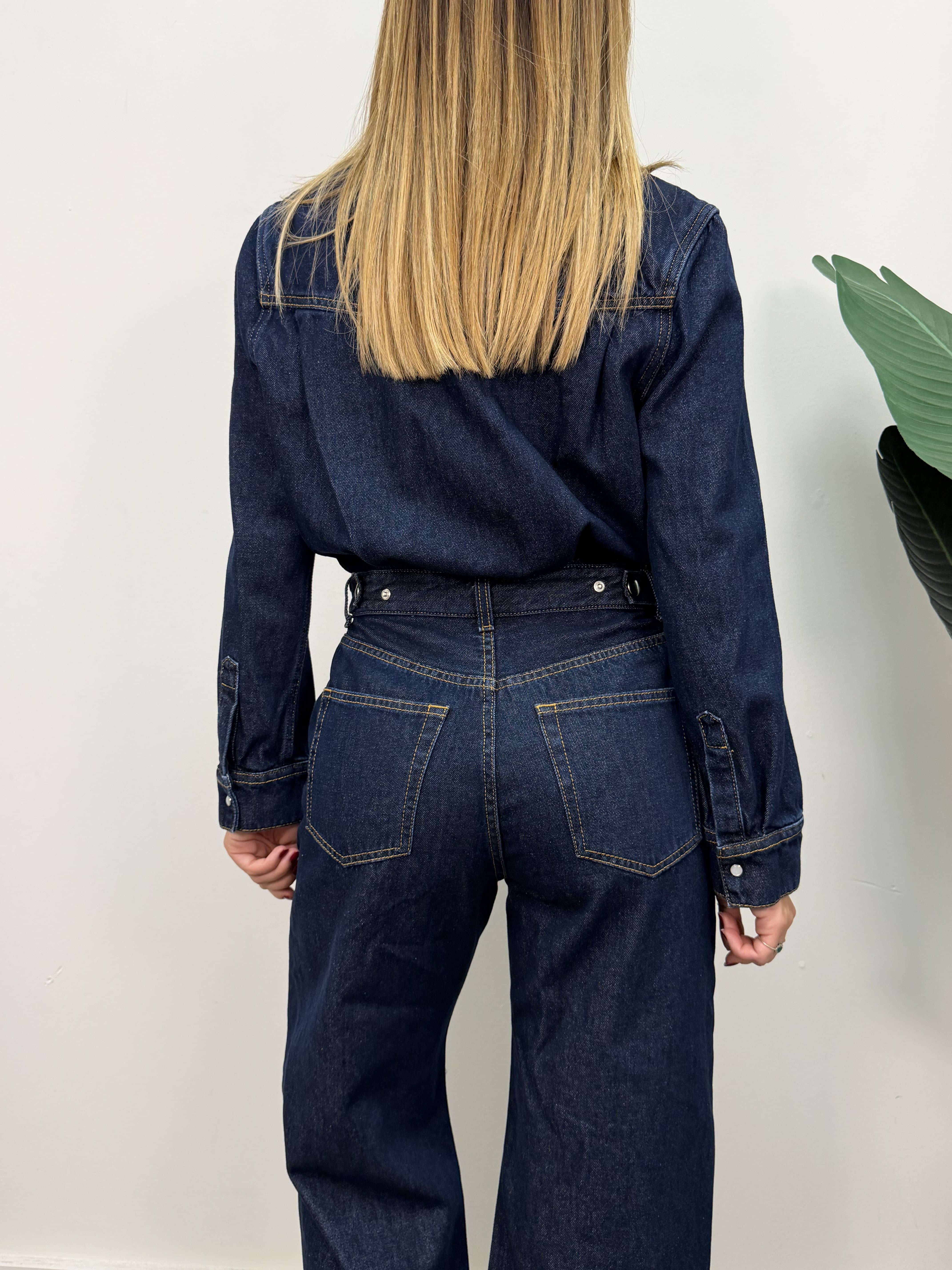 Tuta Sole in denim scuro VICOLO