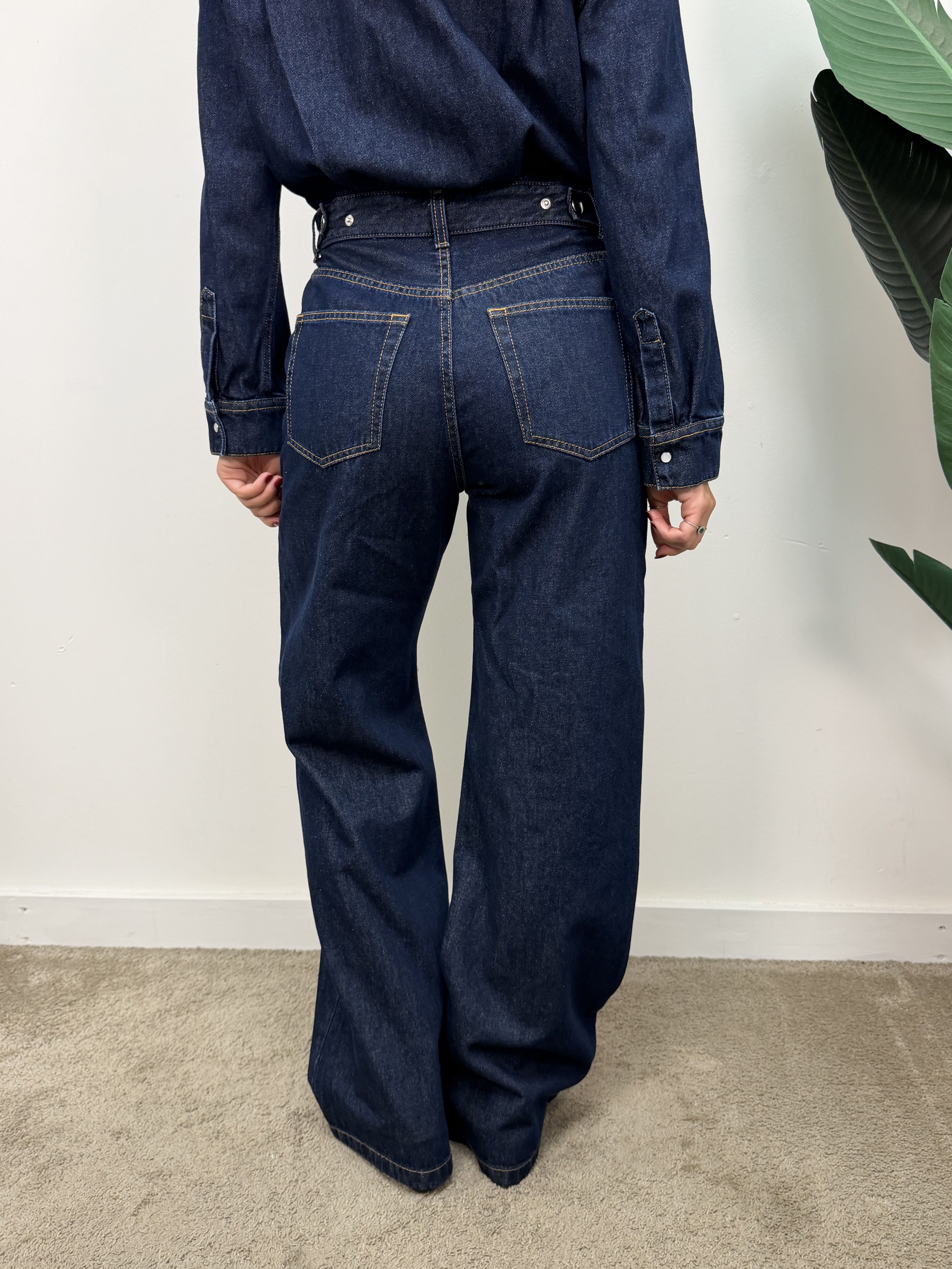 Tuta Sole in denim scuro VICOLO