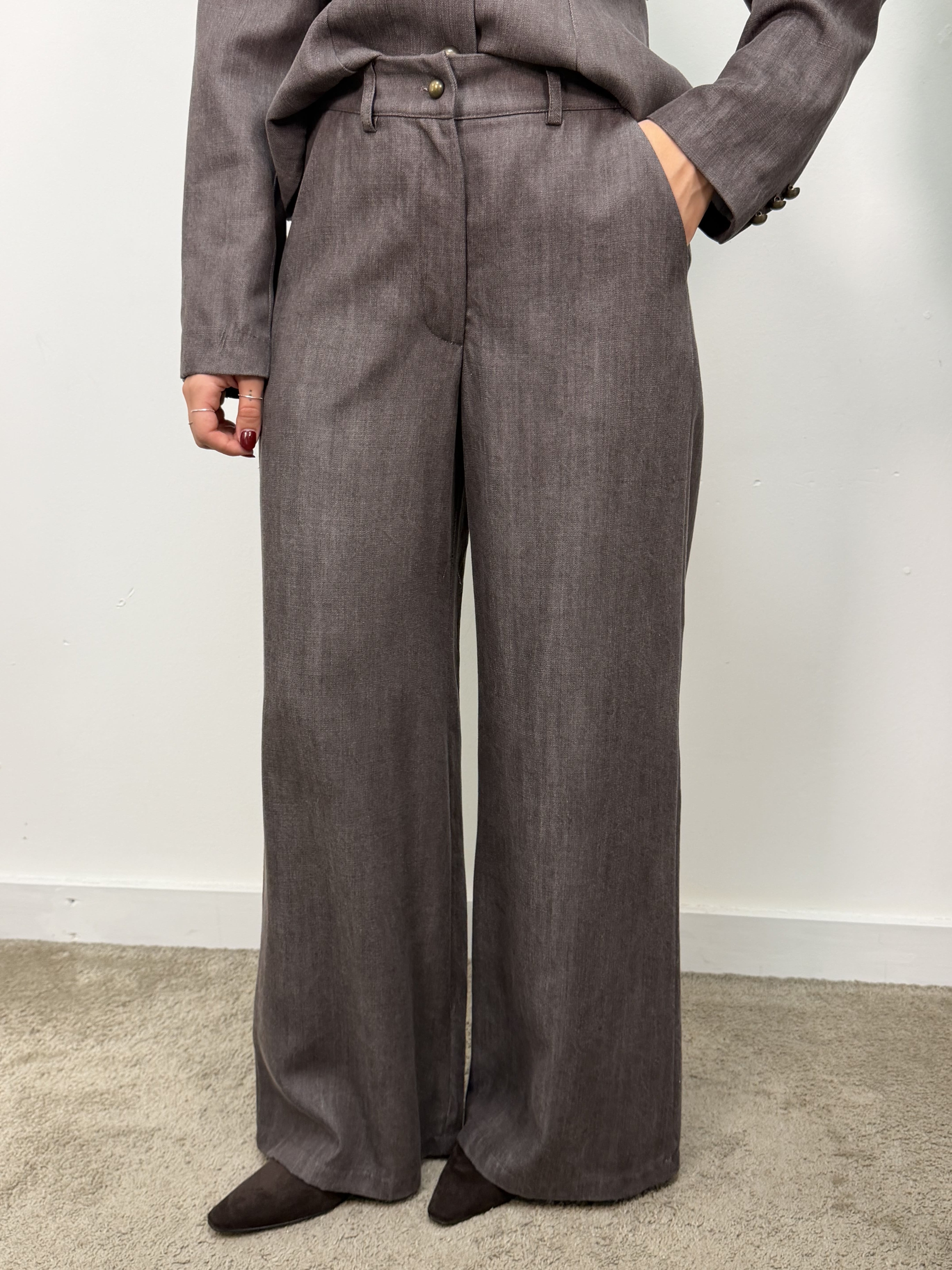Pantalone dritto mano pesca MyD