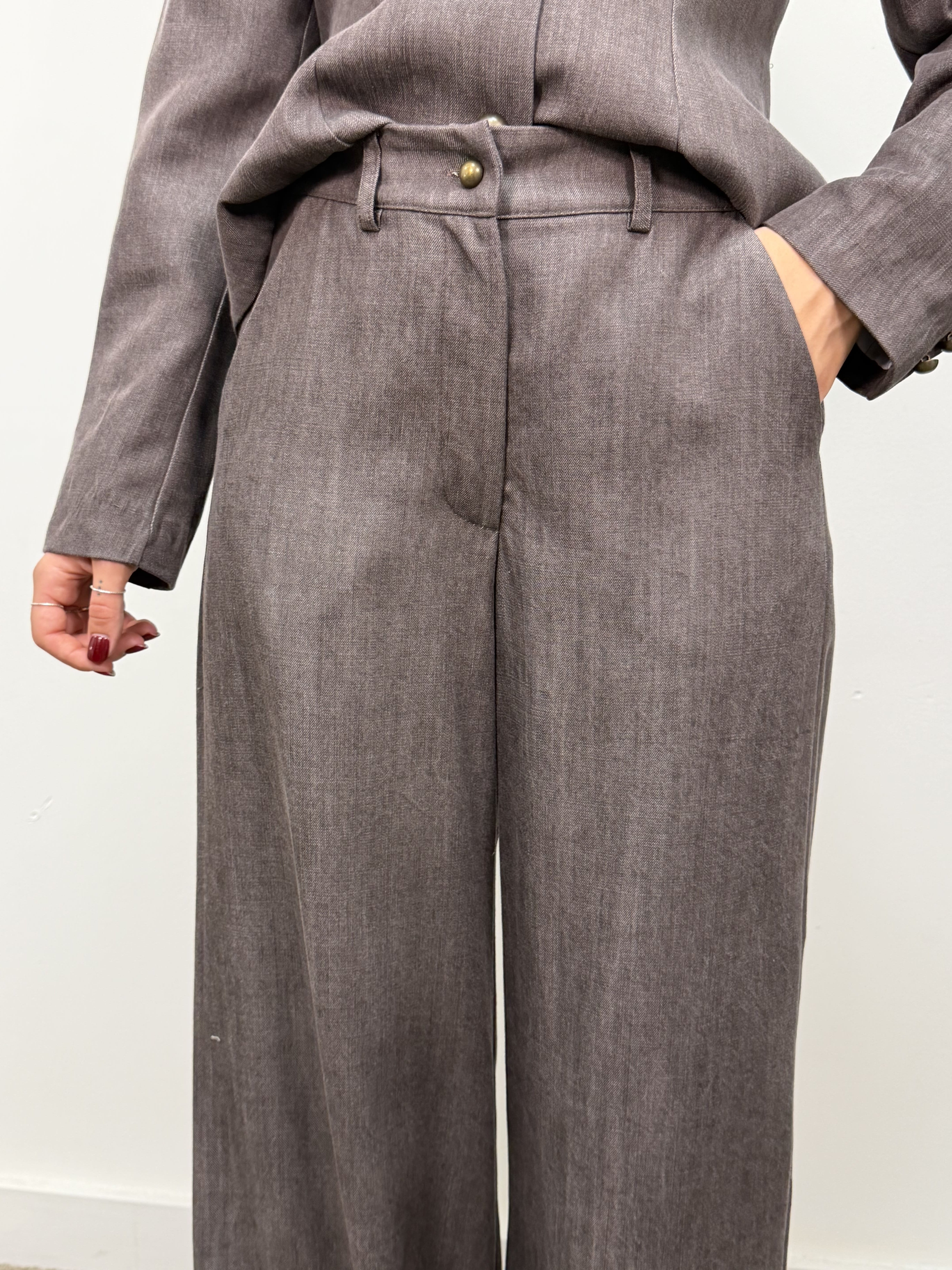 Pantalone dritto mano pesca MyD