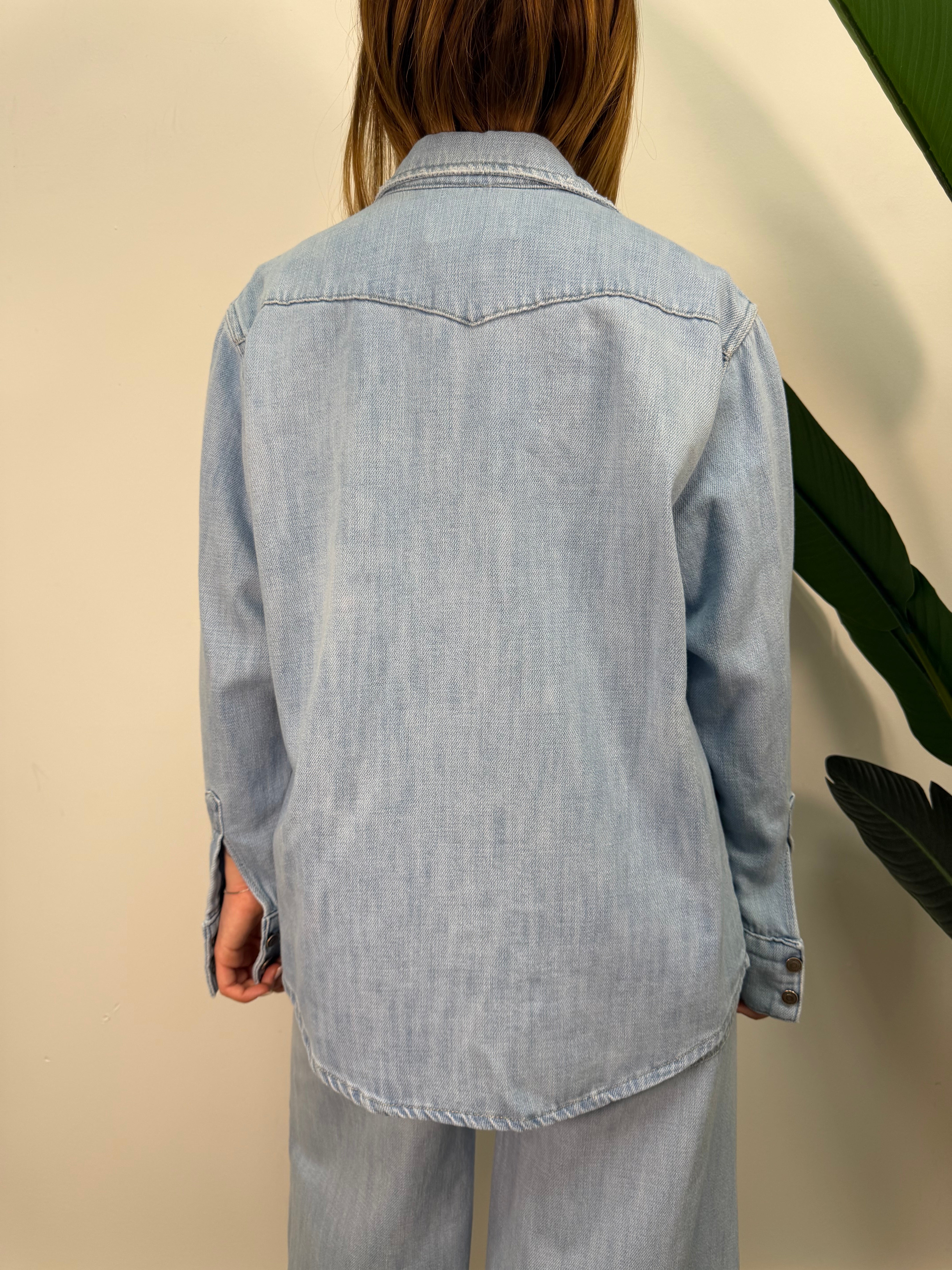 Camicia over in denim chiaro Tensione In