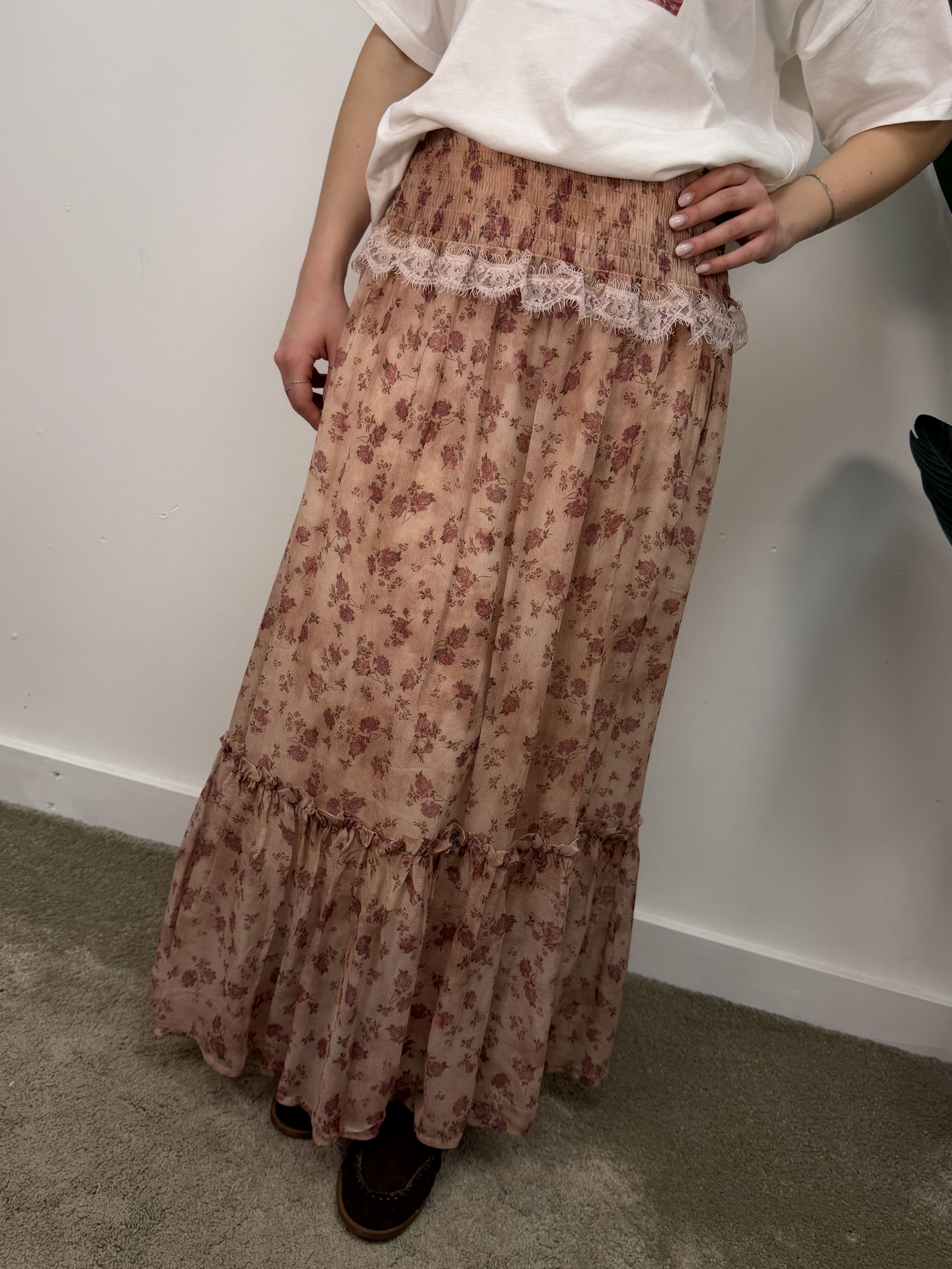 Gonna lunga svasata floreale Tensione In