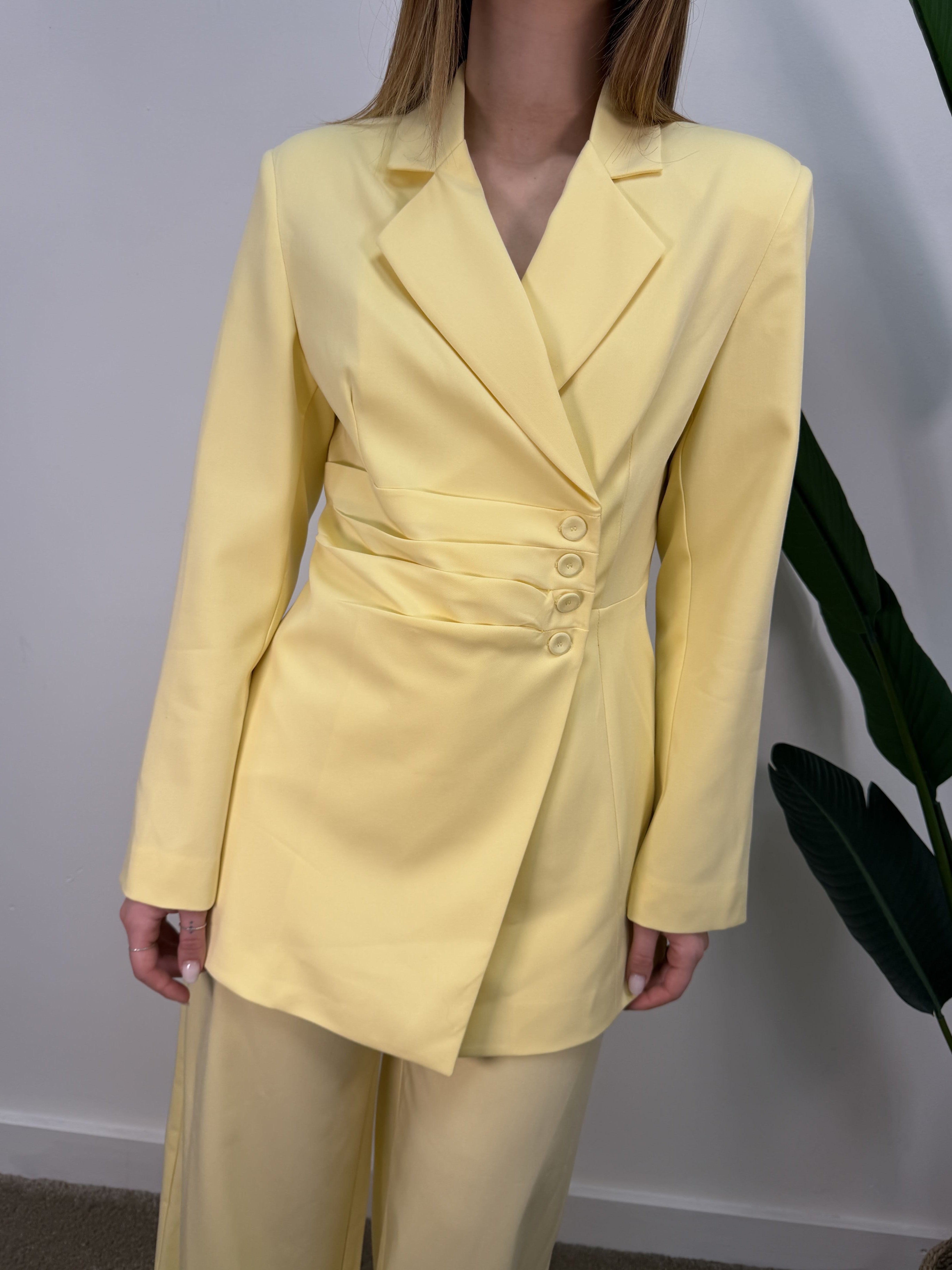 Giacca lunga con bottoni laterali HaveOne