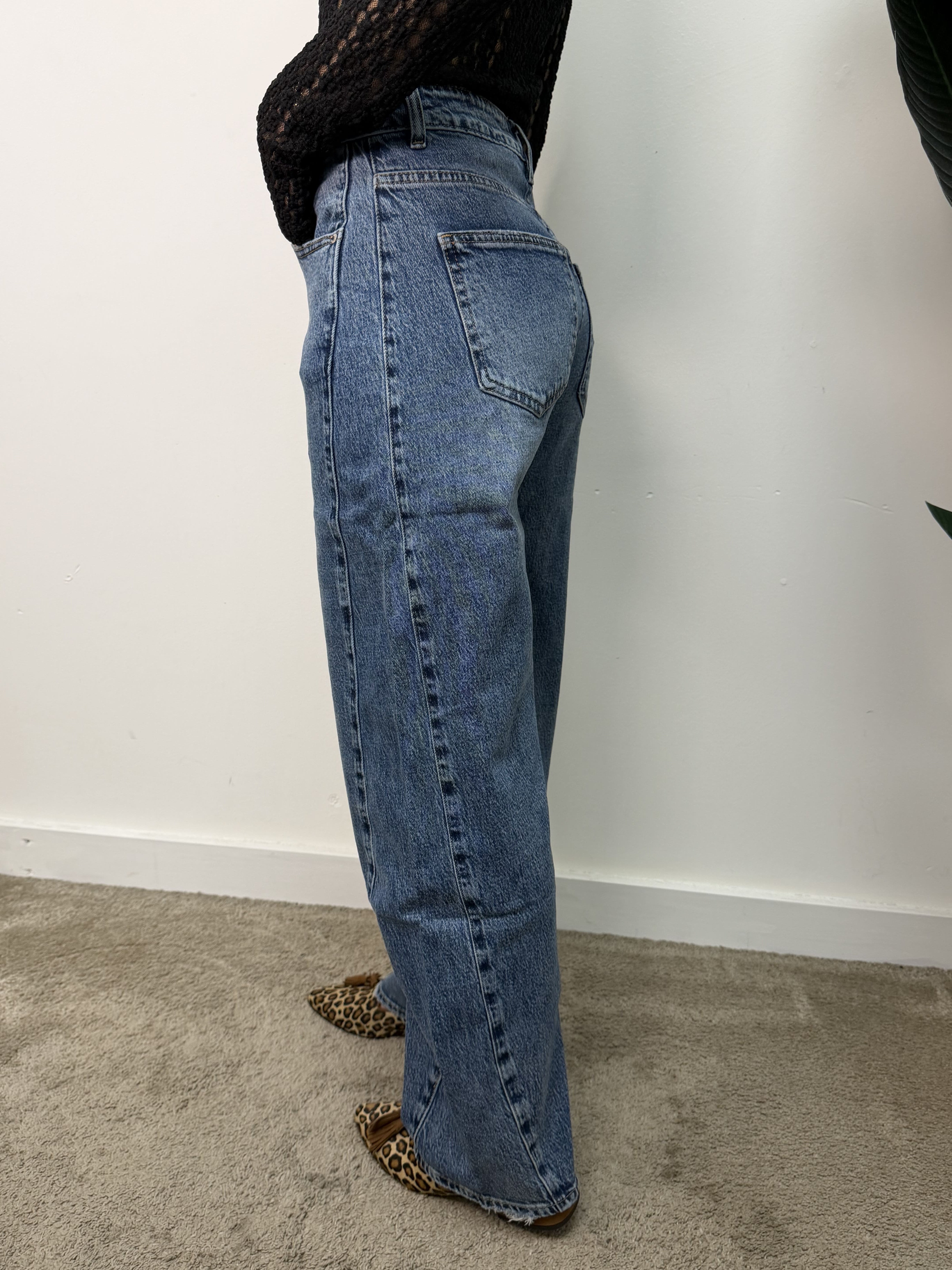 Jeans barrel cuciture MyD