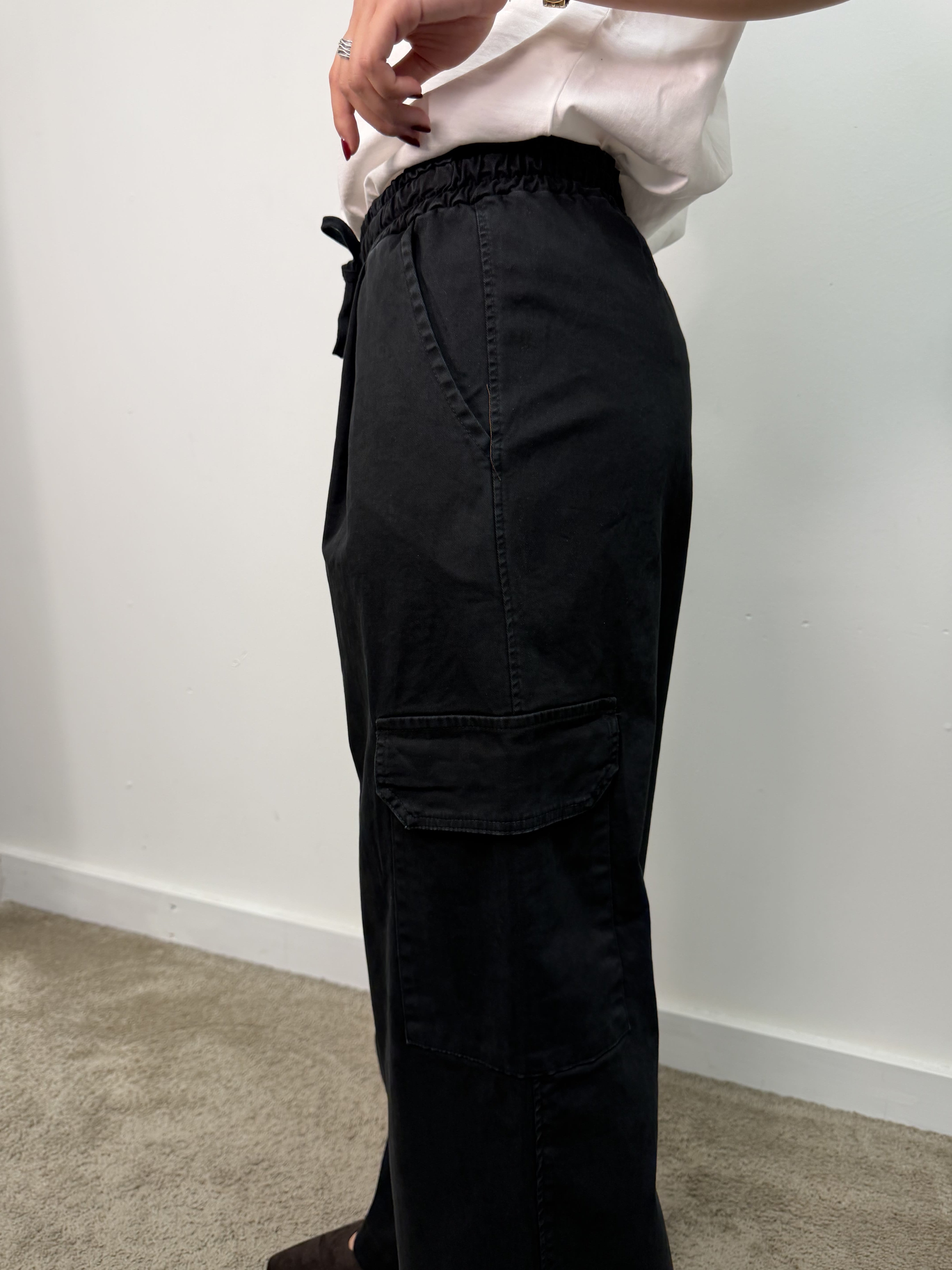 Pantalone cargo in cotone MyD