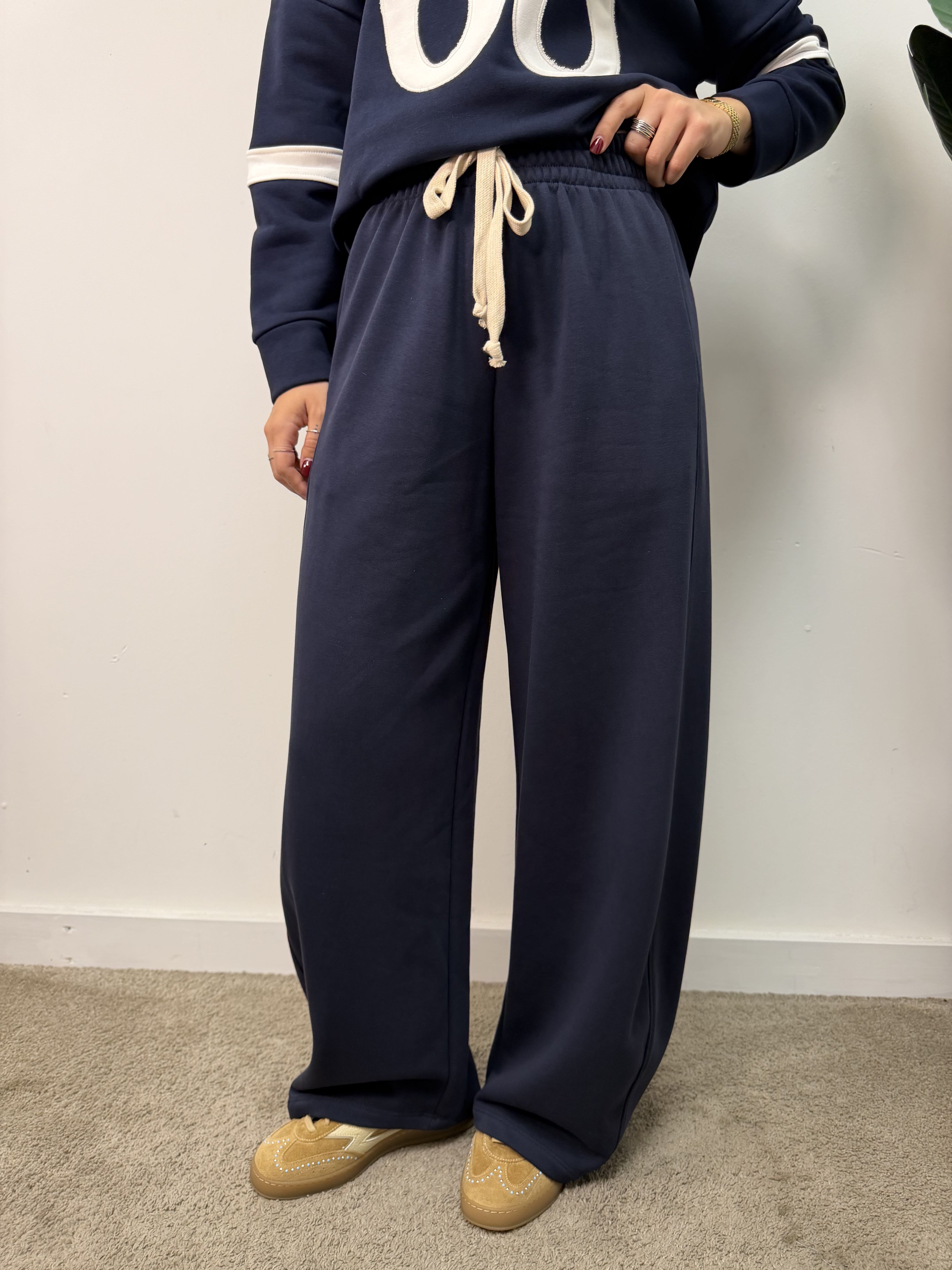 Pantalone dritto con coulisse MyD