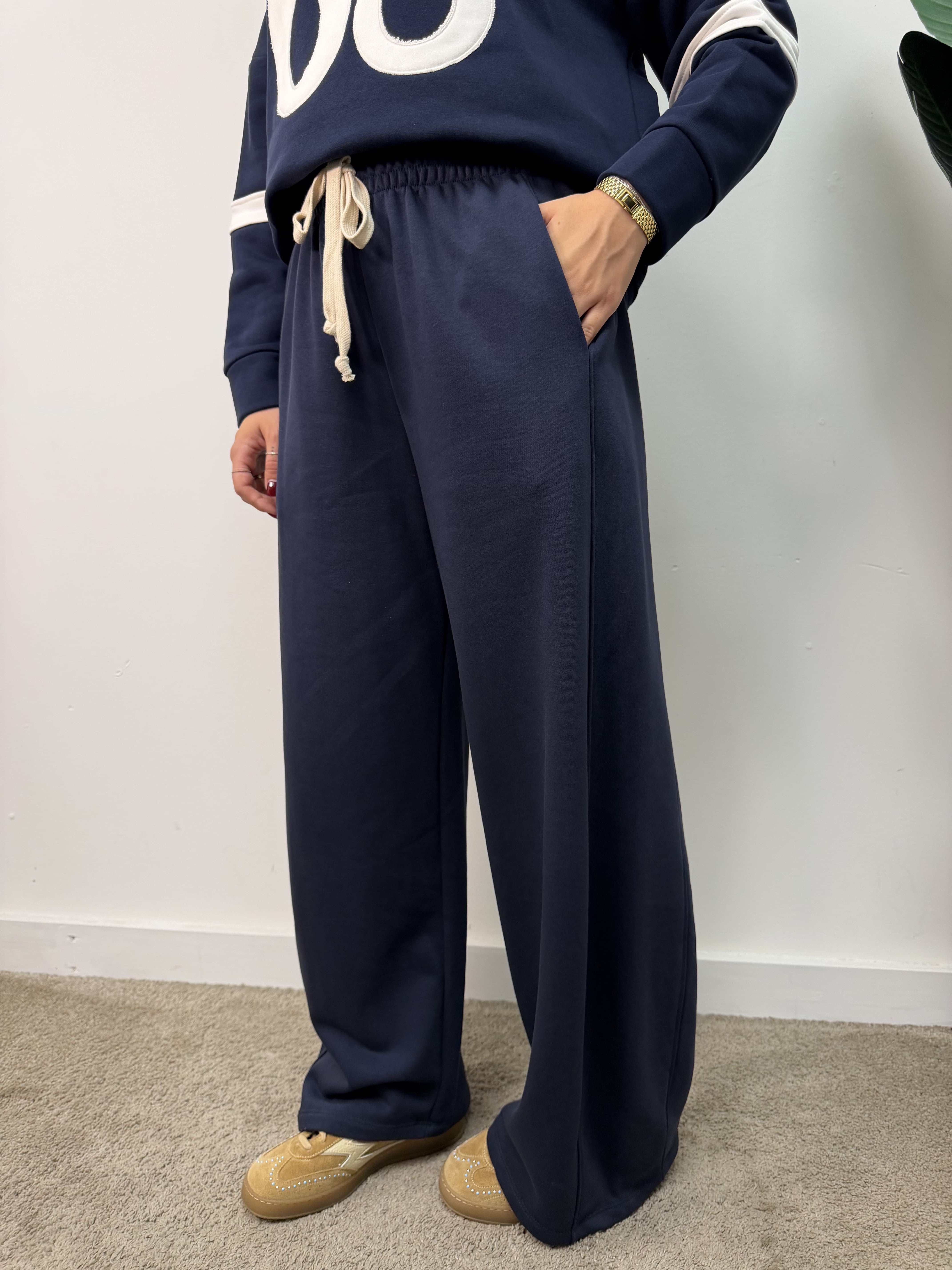 Pantalone dritto con coulisse MyD