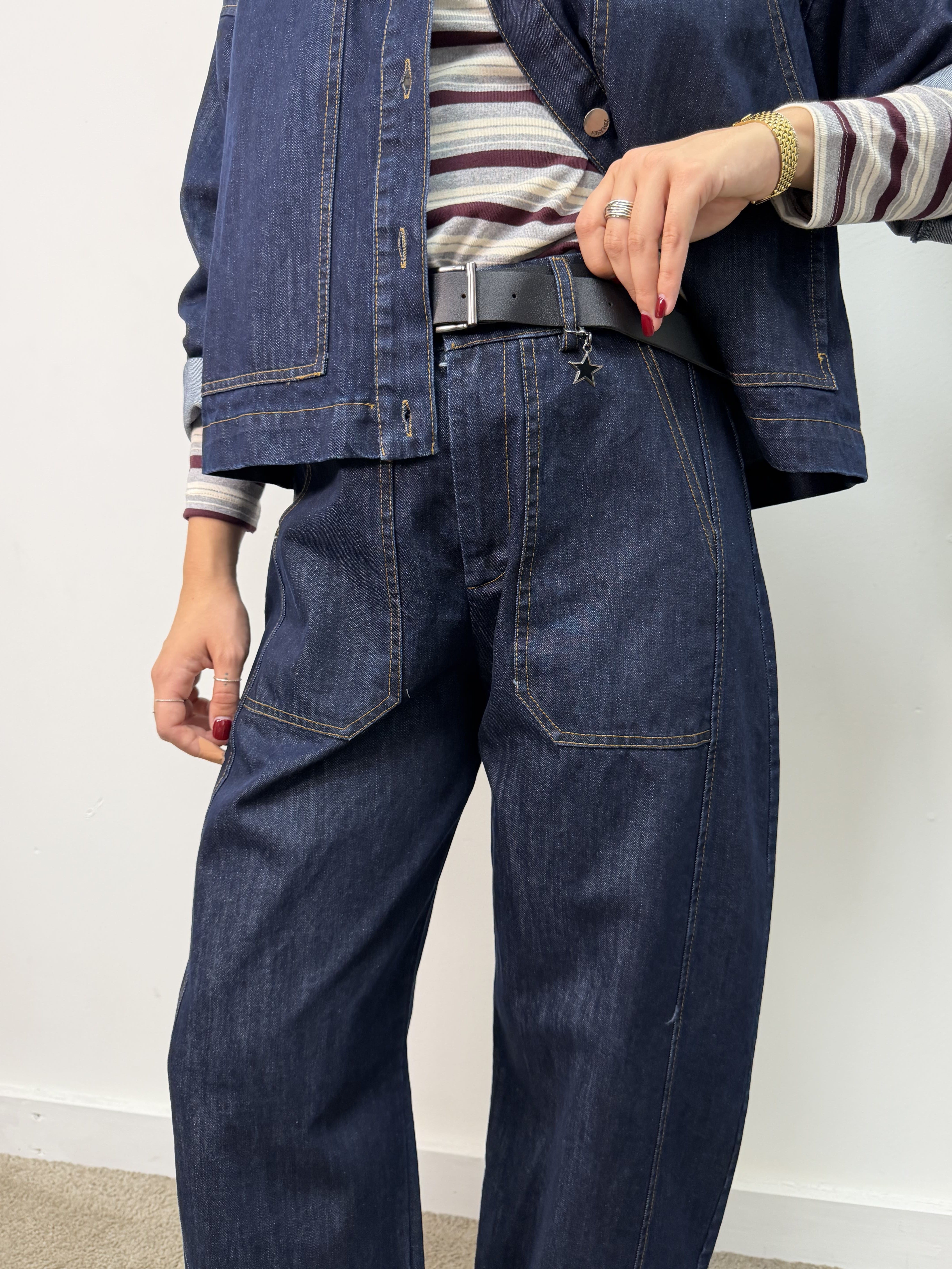Jeans balloon stellina denim Susy Mix