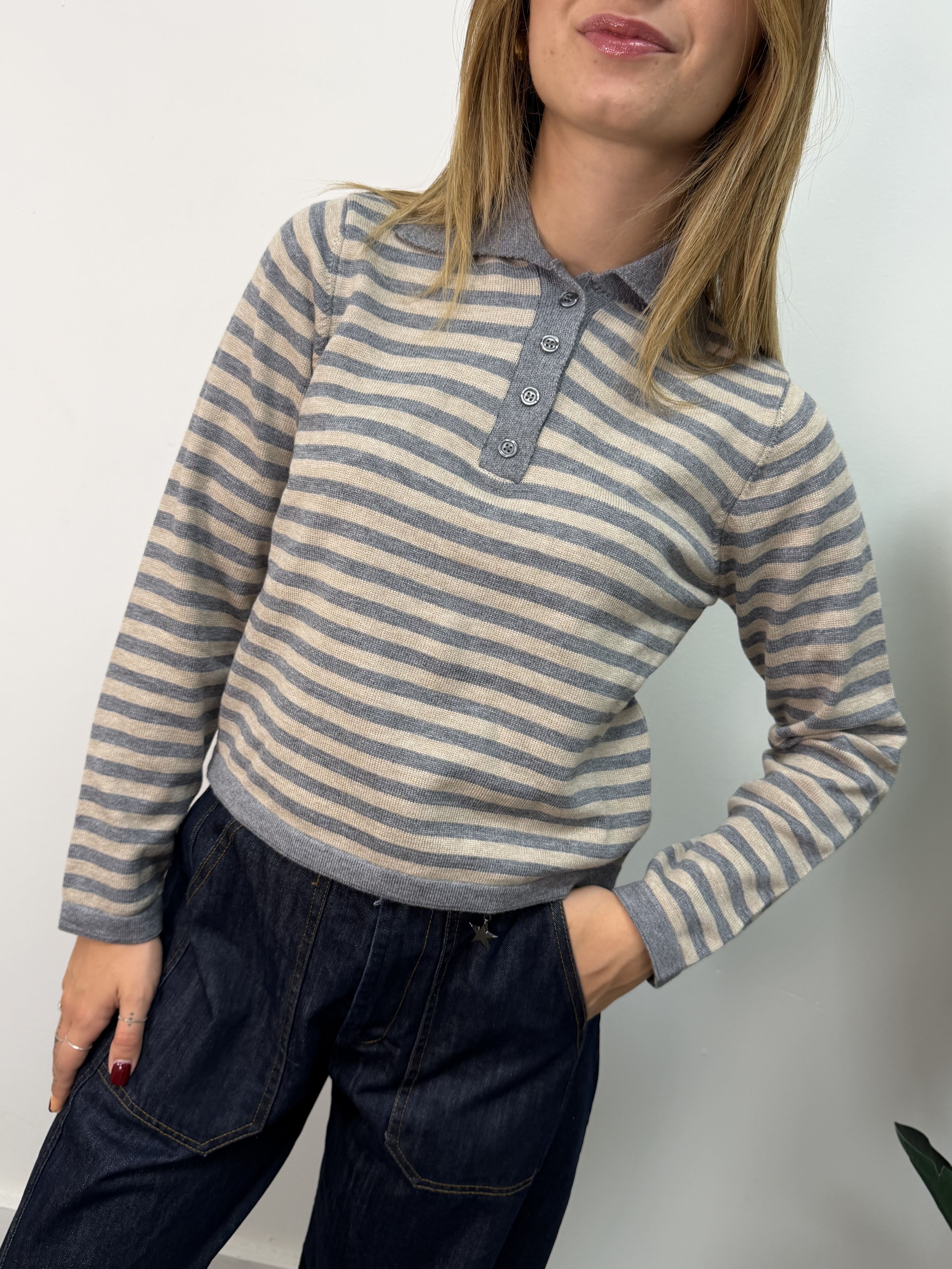 Polo in filo rigata Susy Mix