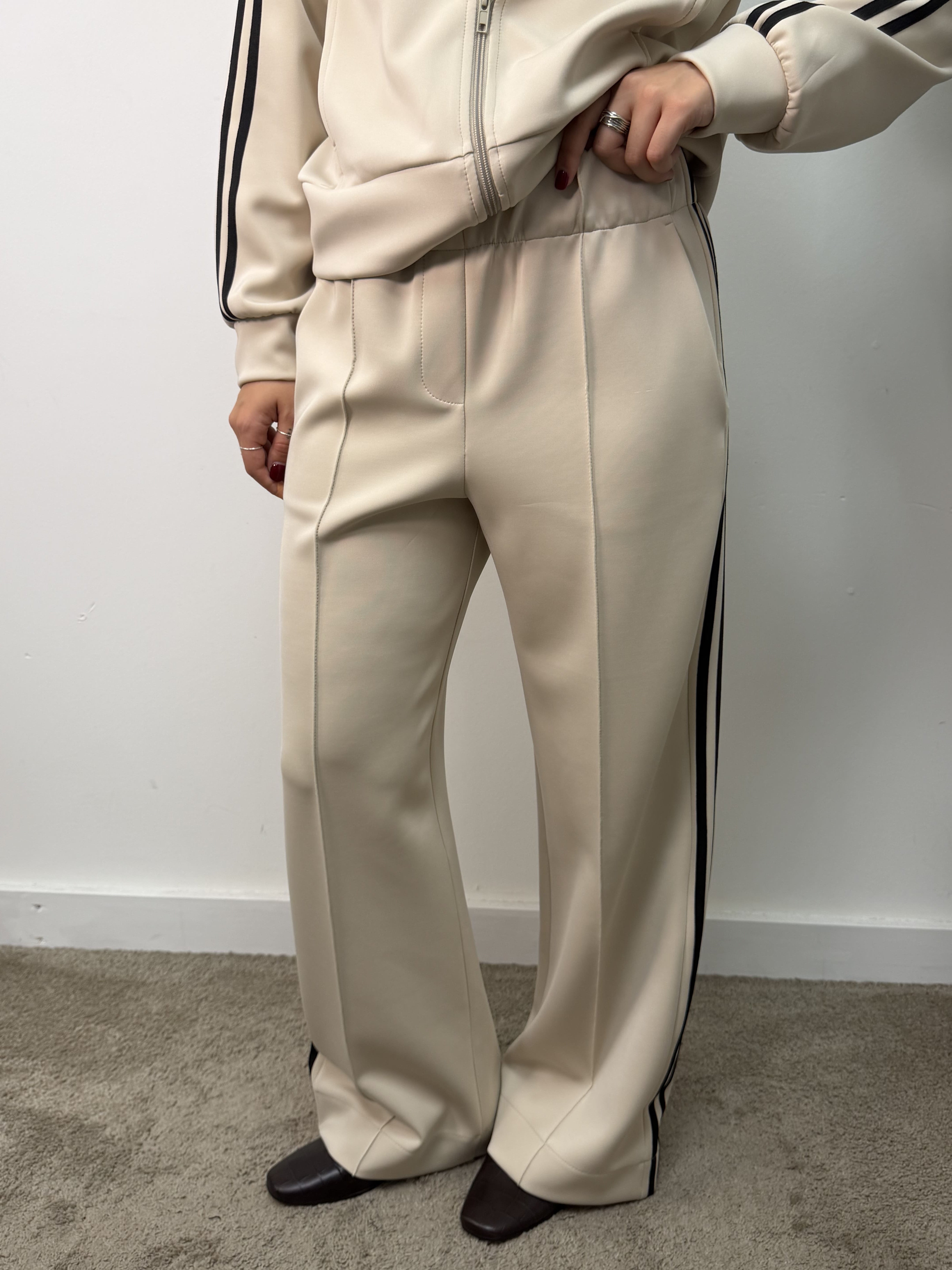 Pantalone acetato con bande laterali Susy Mix
