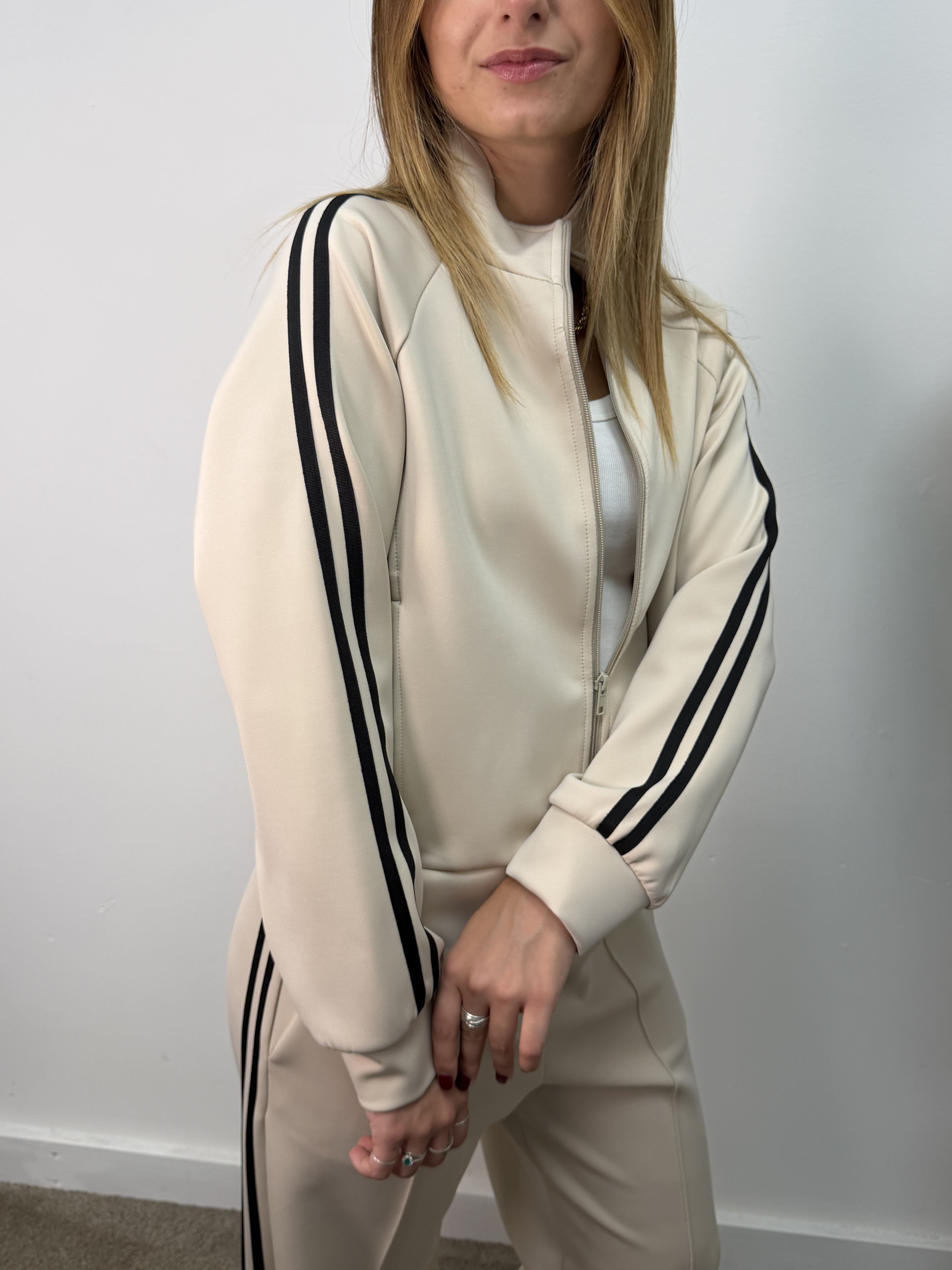 Felpa acetata con bande laterali Susy Mix