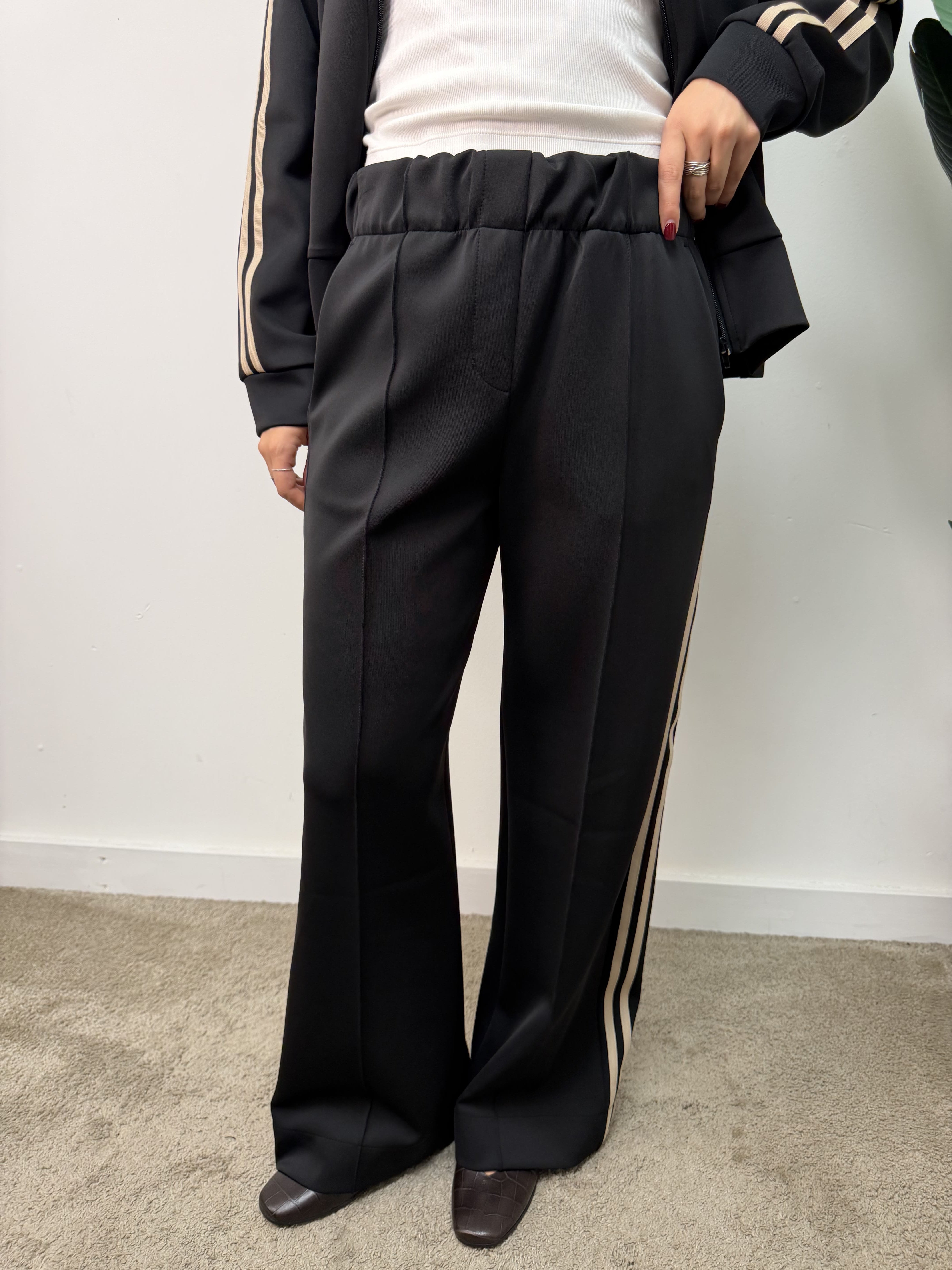 Pantalone acetato con bande laterali Susy Mix