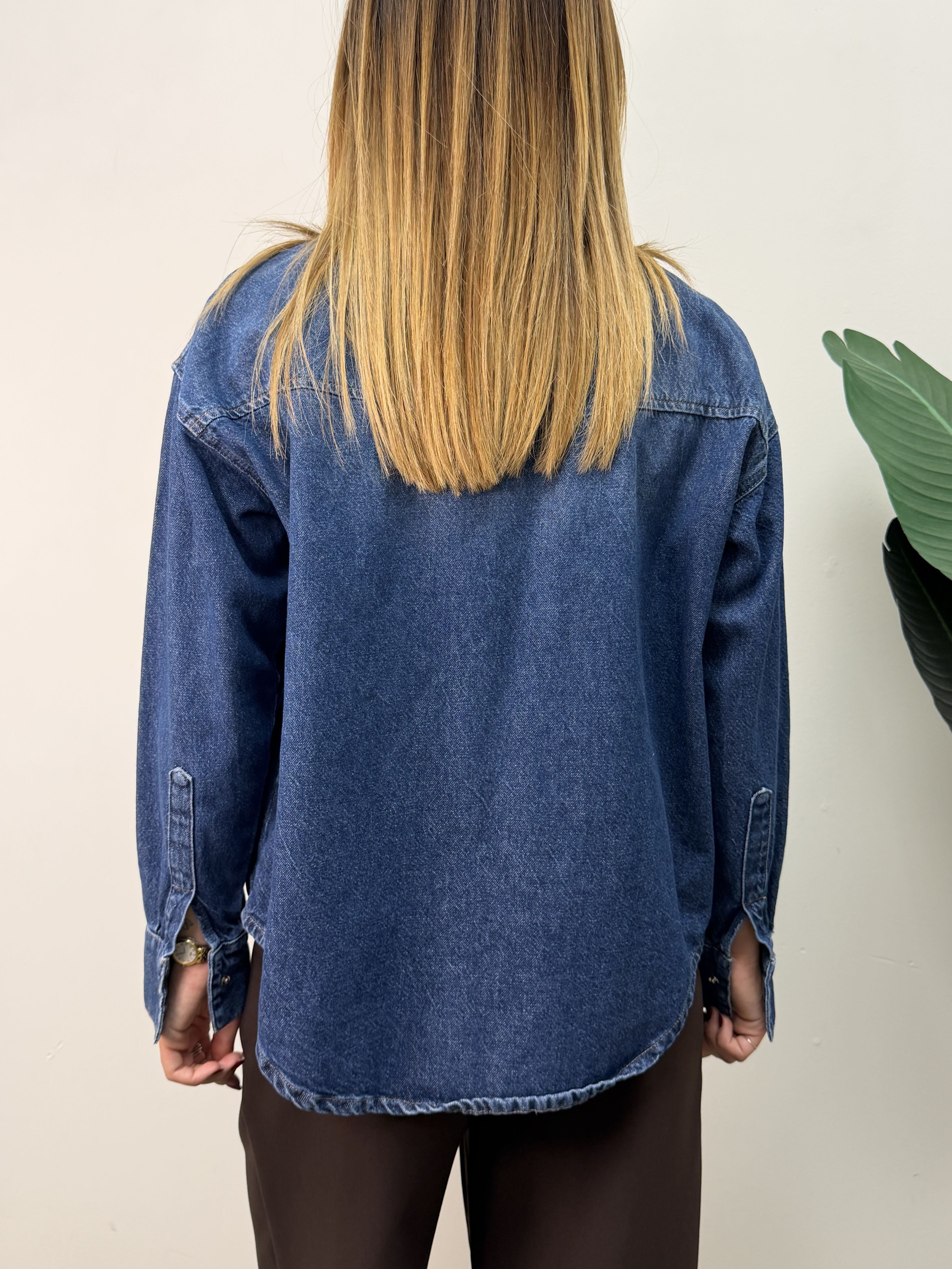 Camicia in denim taglio dritto Tensione In