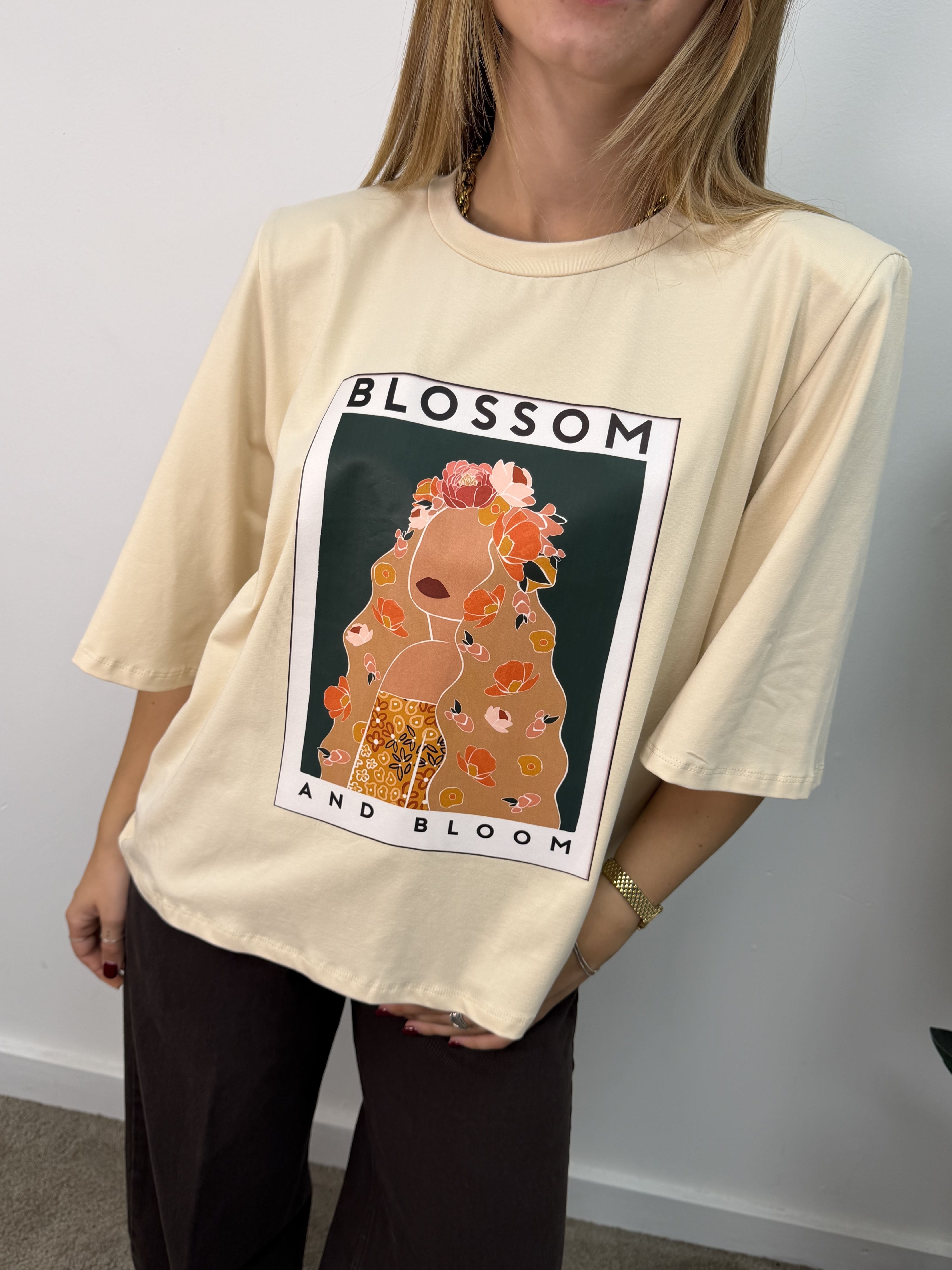 T-shirt stampa "blossom" Susy Mix
