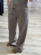 Completo gessato gilet+pantalone con spilla Susy Mix