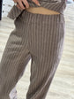 Completo gessato gilet+pantalone con spilla Susy Mix