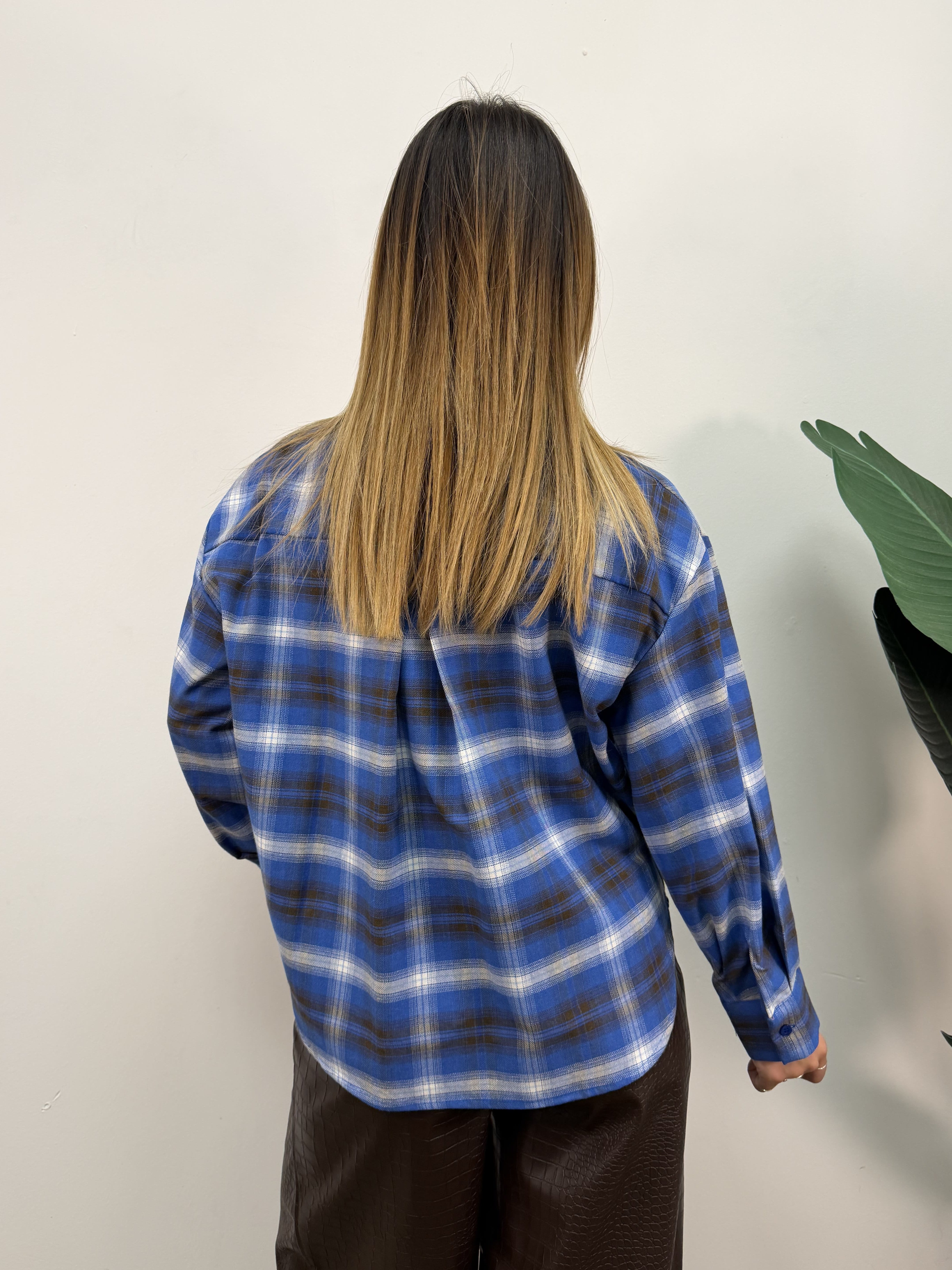 Camicia check abbottonatura laterale HaveOne