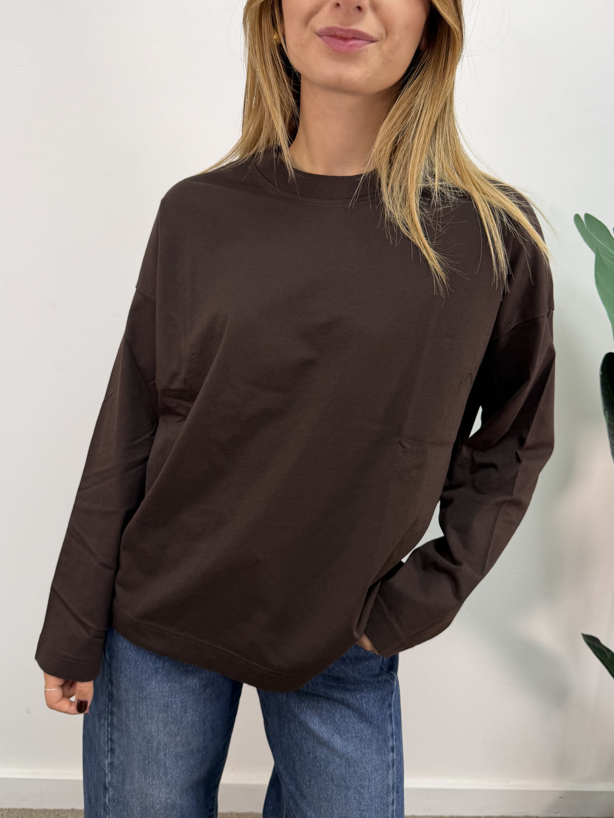 T-Shirt girocollo over manica lunga HaveOne