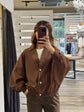 Bomber cardigan in felpa Brend