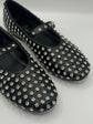 Ballerina in ecopelle e strass con cinturino Divine Follie