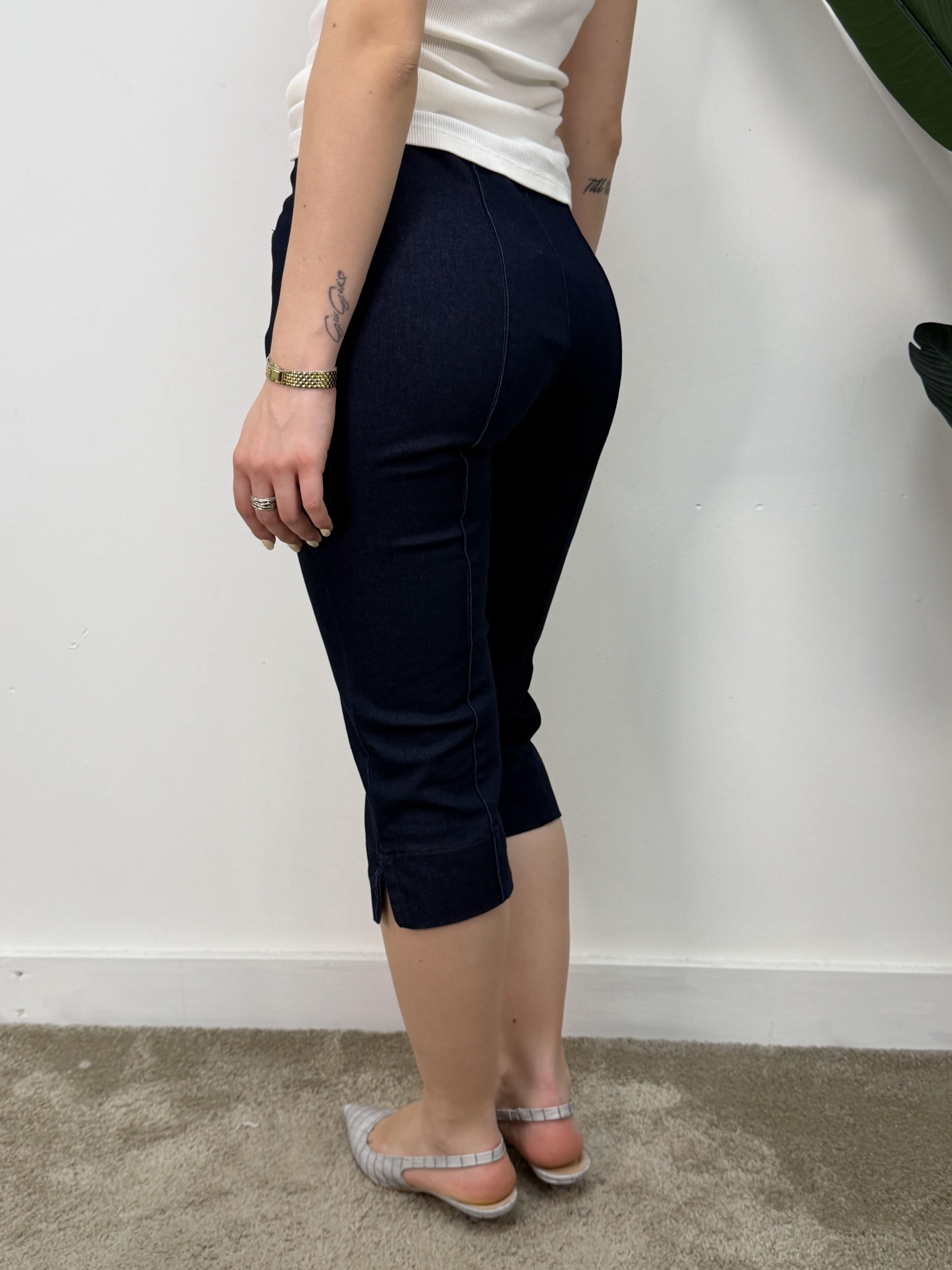 Pantalone pinocchietto in denim Tensione In
