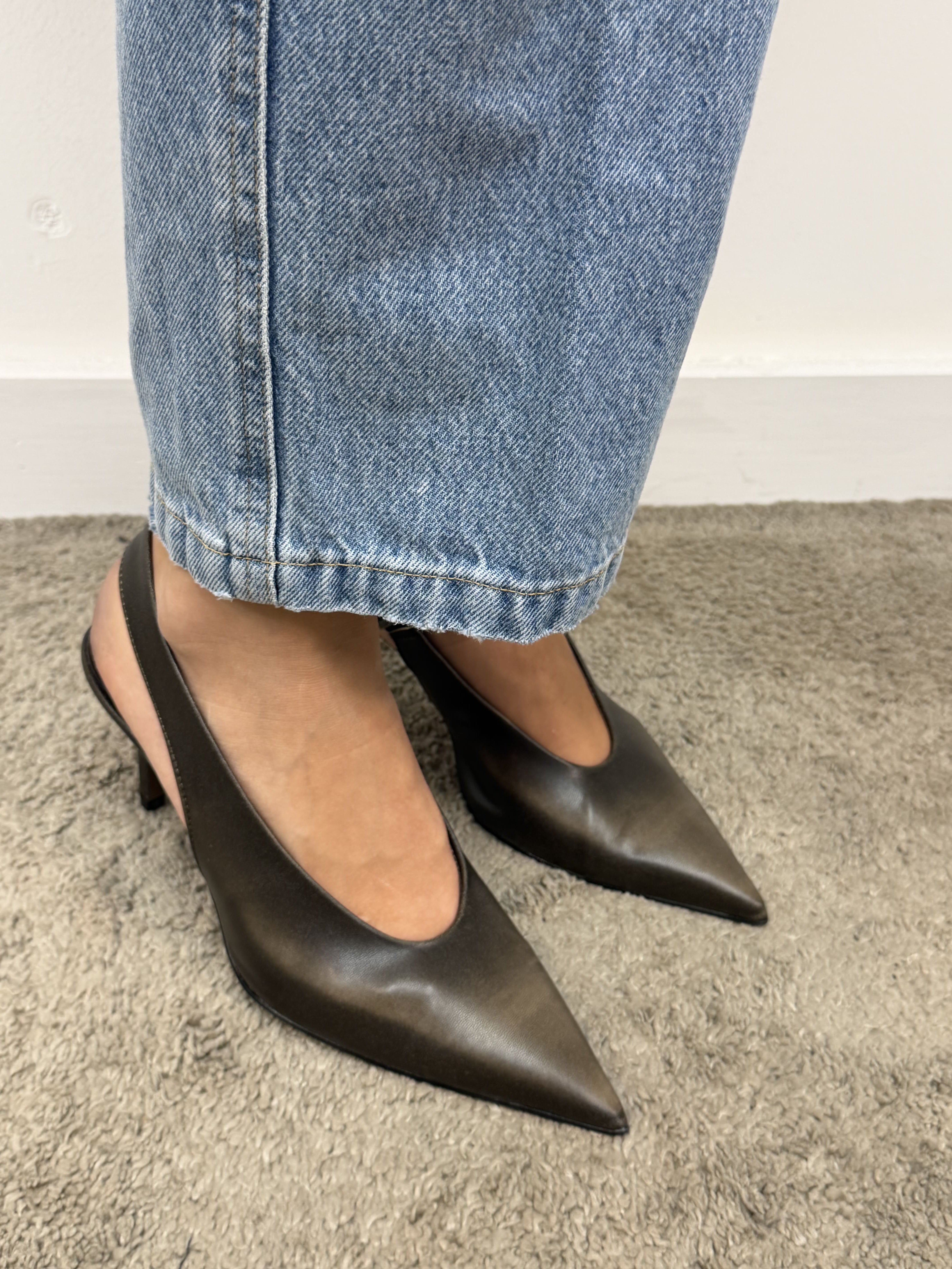 Décolleté slingback spazzolata Divine Follie