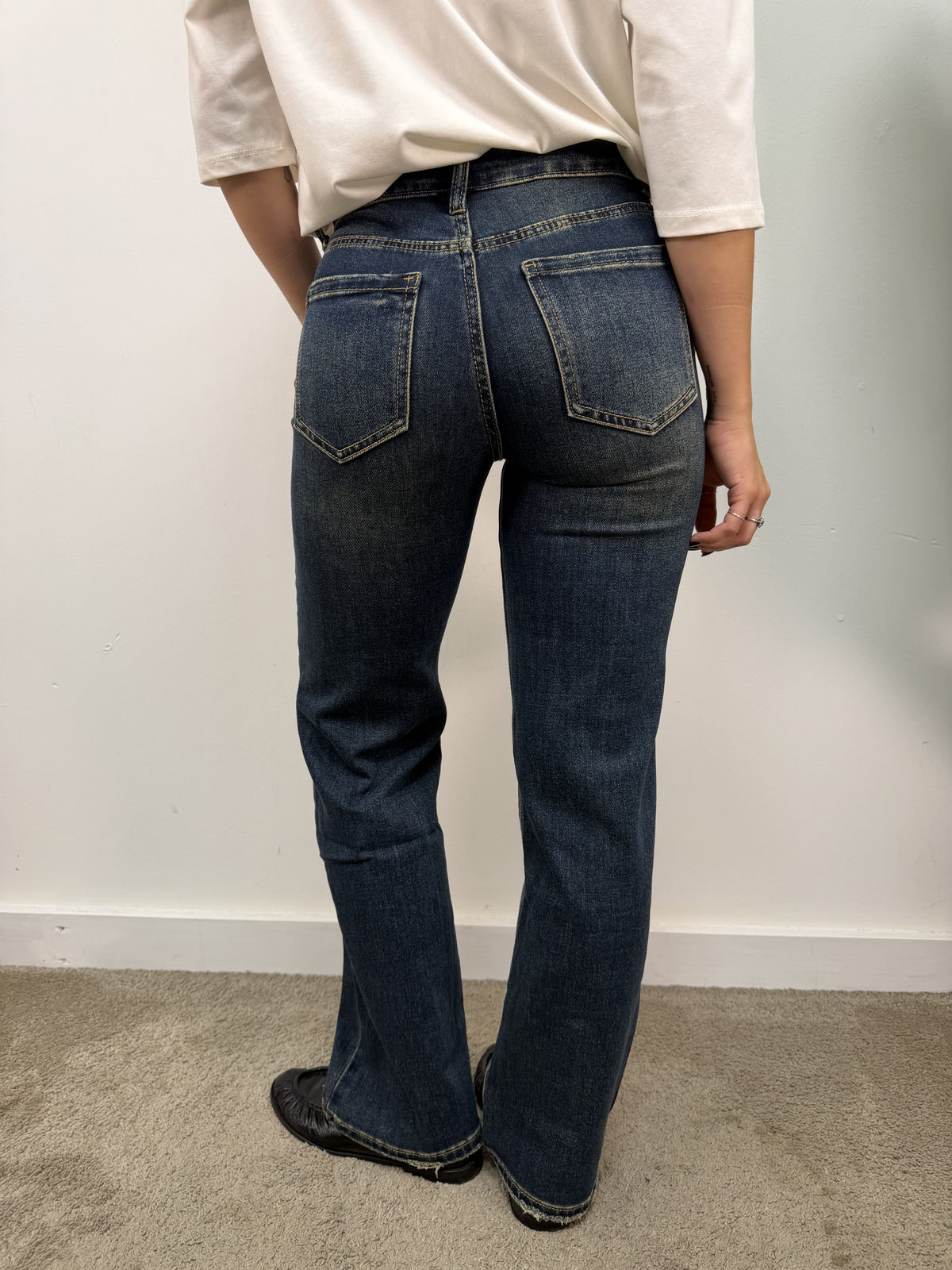 Jeans straight washed MyD