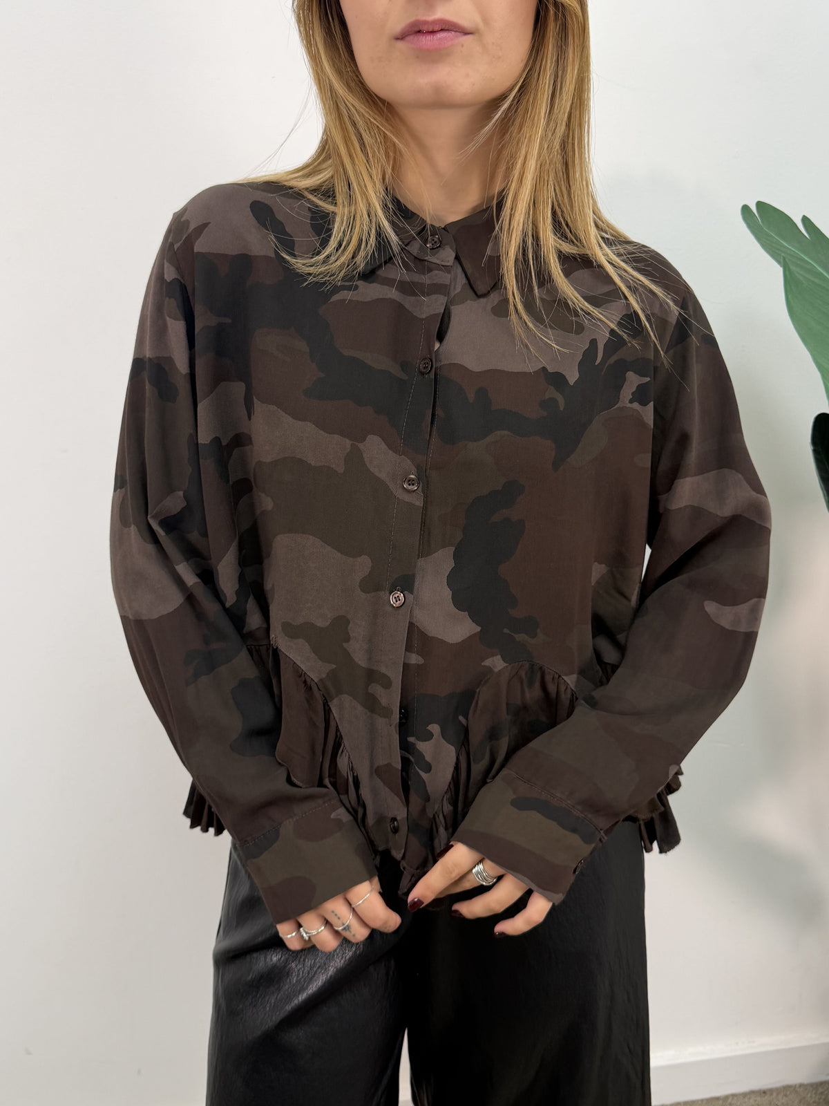 Camicia stampa camouflage MyD