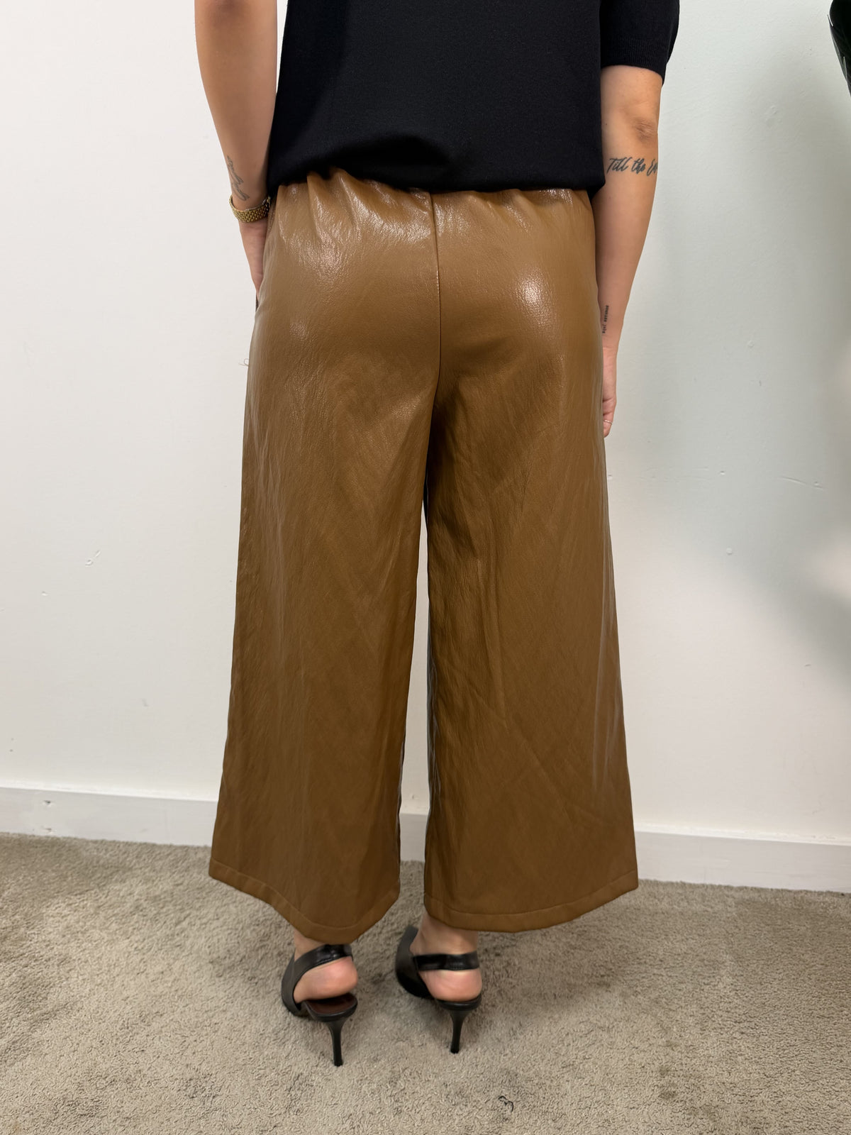 Pantalone gaucho in ecopelle MyD