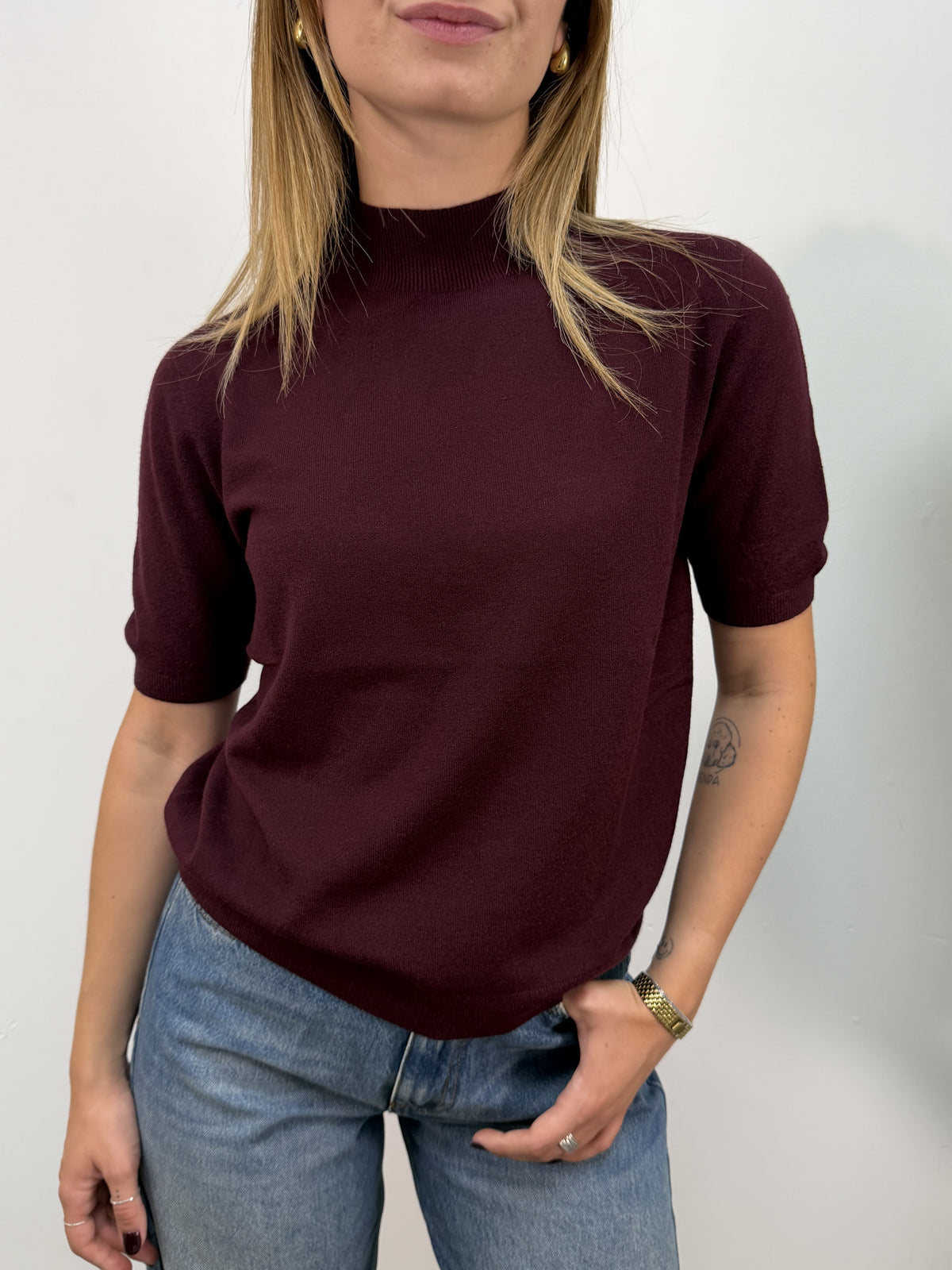 Maglia lupetto manica corta MyD