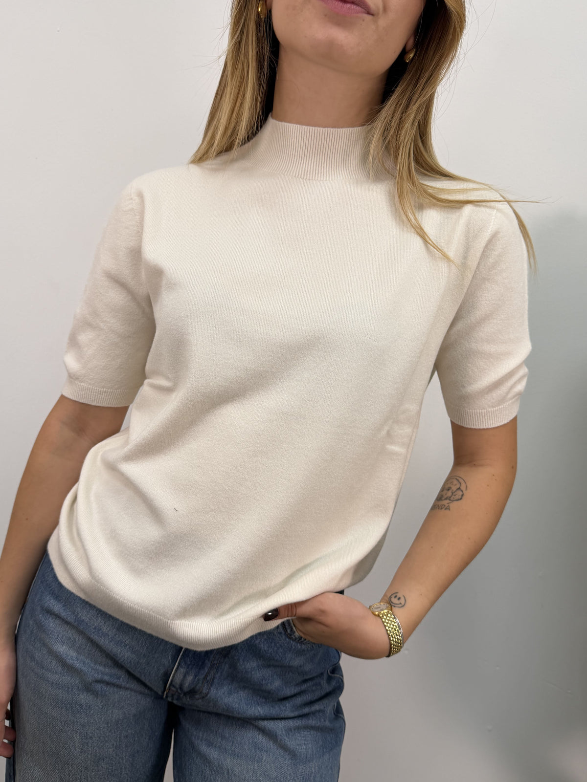 Maglia lupetto manica corta MyD