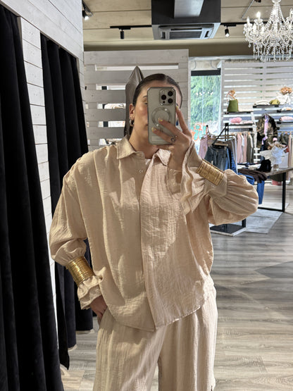 Camicia con ruches e bracciale HaveOne