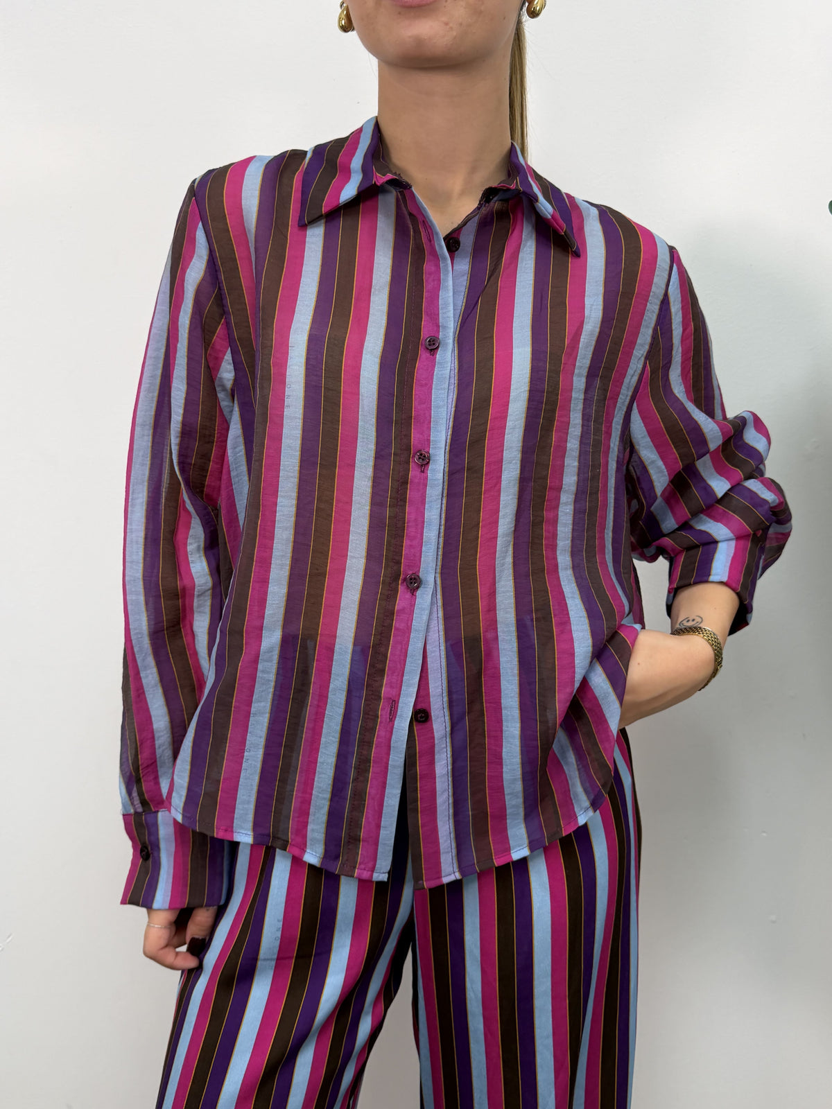 Camicia stampa righe "Nomad" HaveOne
