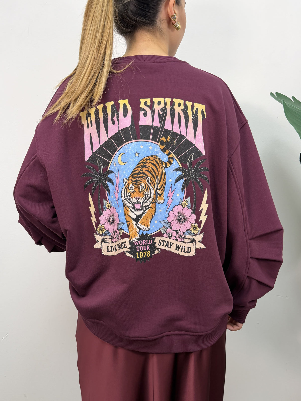 Felpa stampa "Wild Spirit" Vicolo