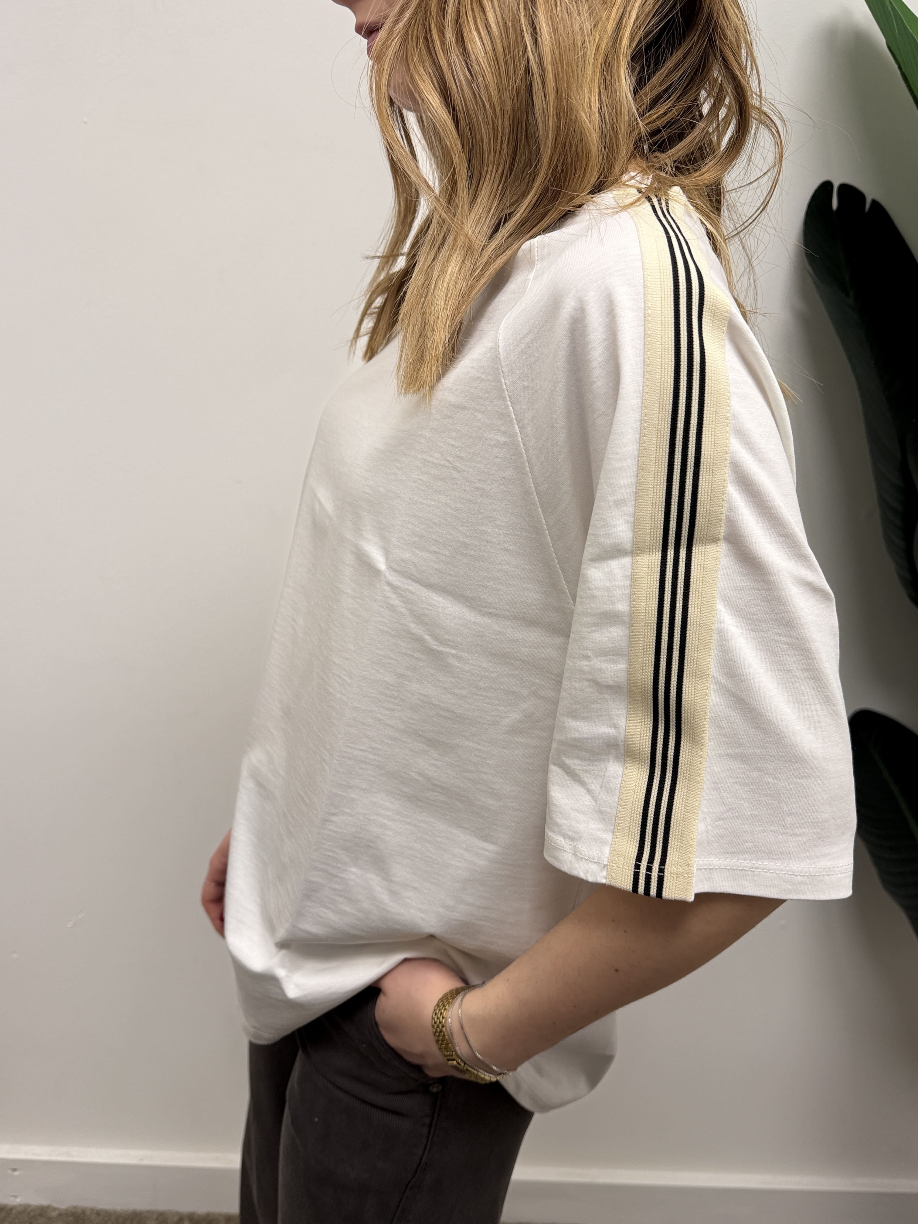 T-Shirt girocollo con passamaneria Susy Mix