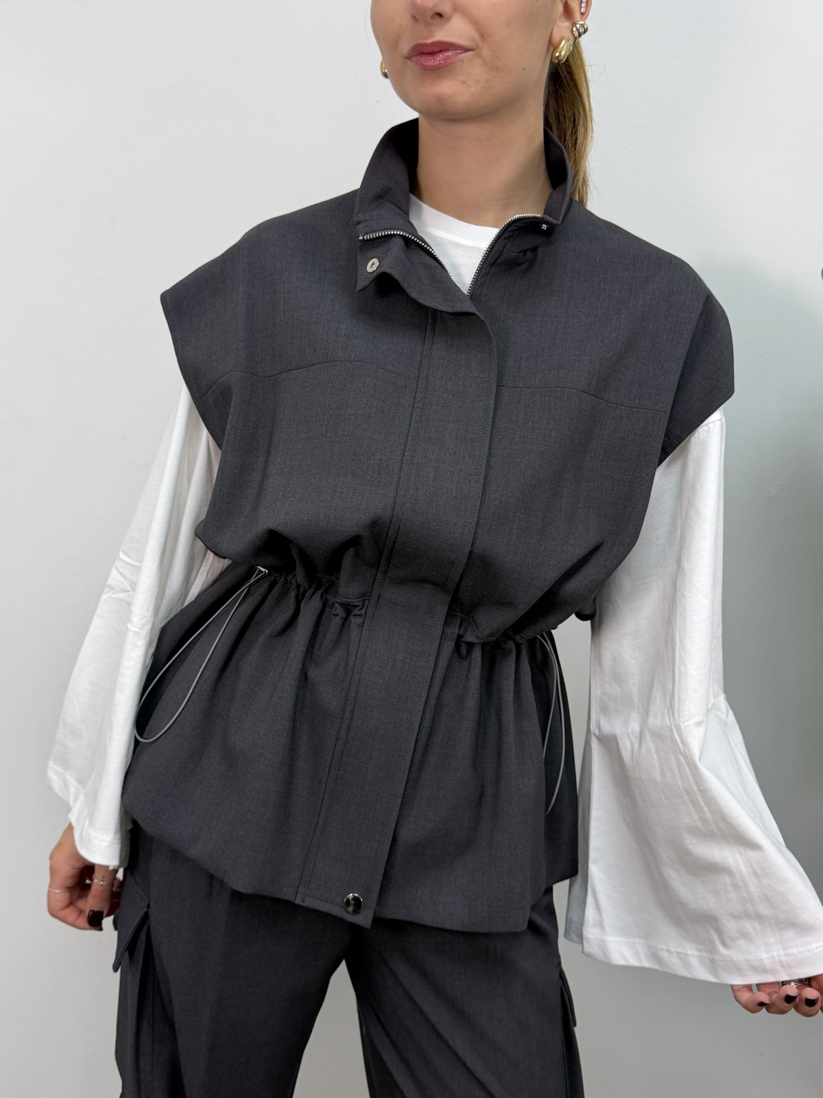 Gilet con elastico in vita Dixie