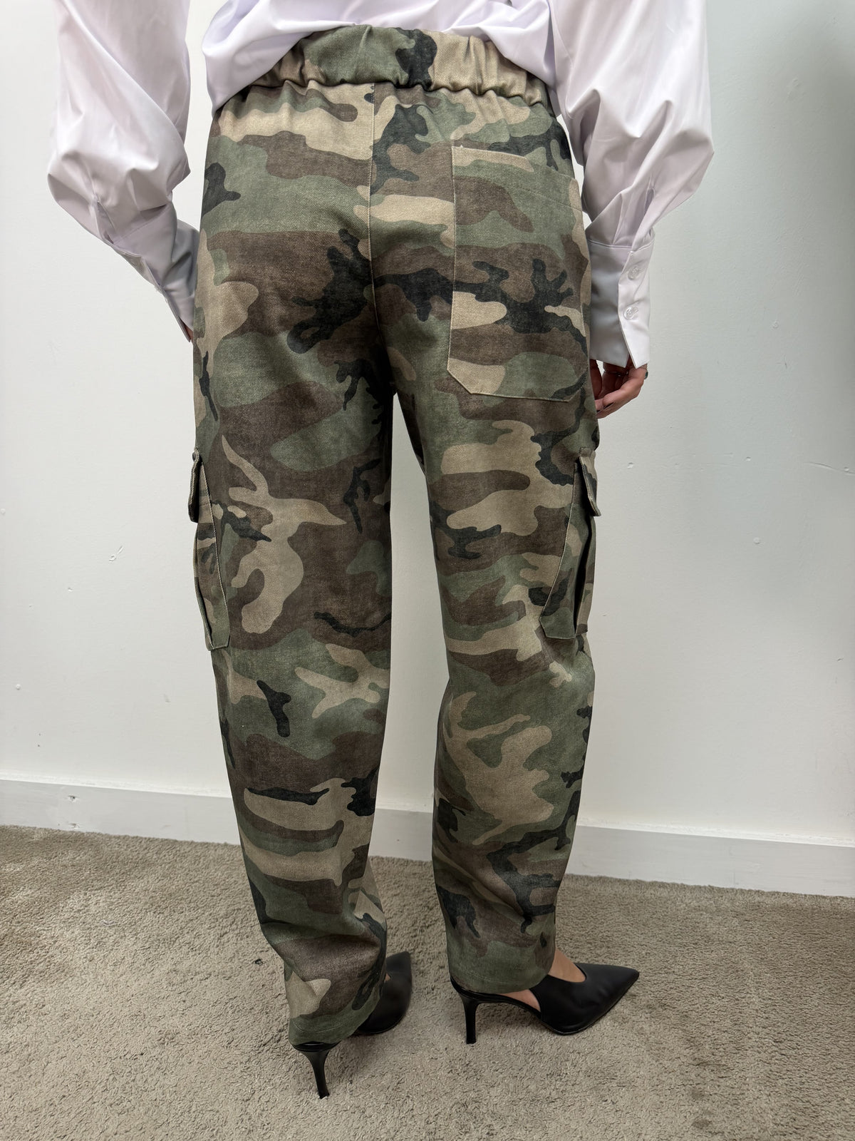 Pantalone cargo balloon camouflage Tensione In