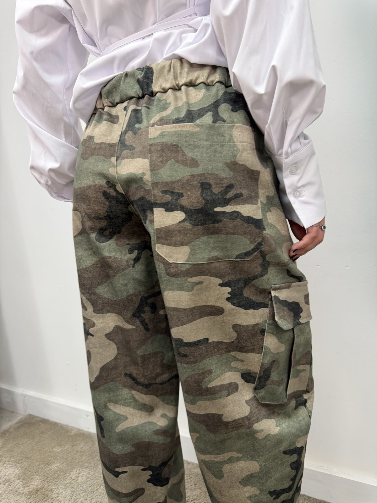 Pantalone cargo balloon camouflage Tensione In