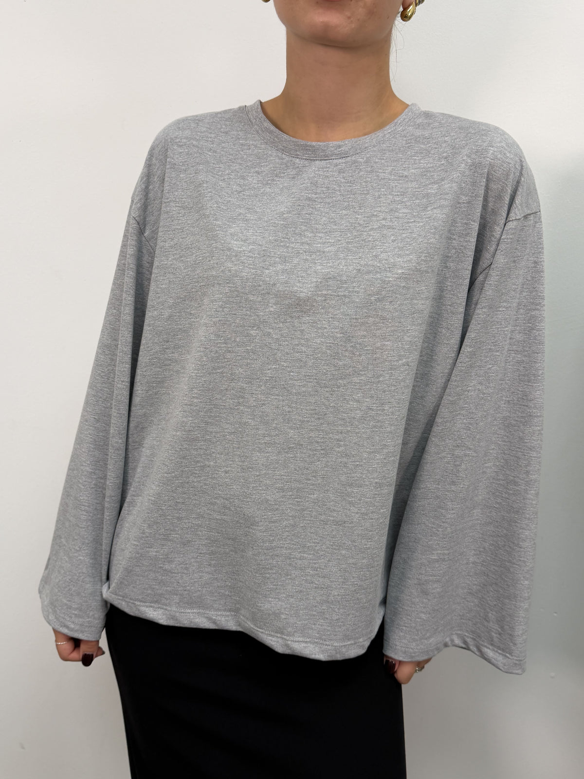 T-shirt over manica lunga Tensione In