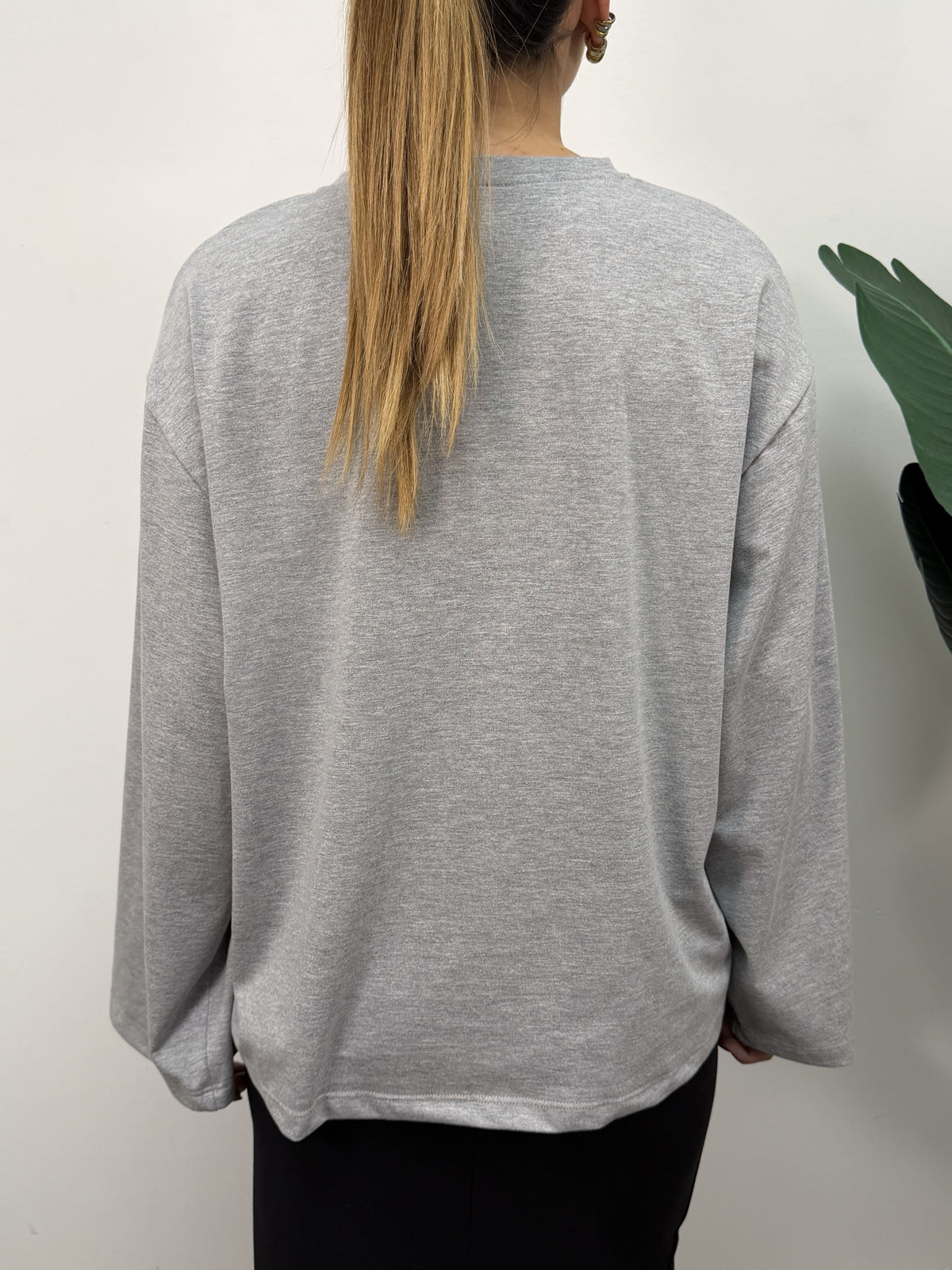 T-shirt over manica lunga Tensione In